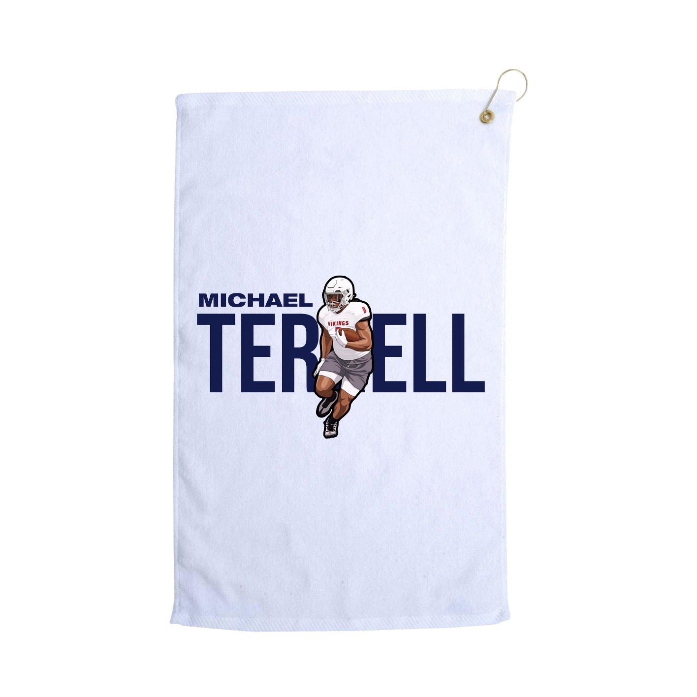 Golf Towel — Player Name in White
