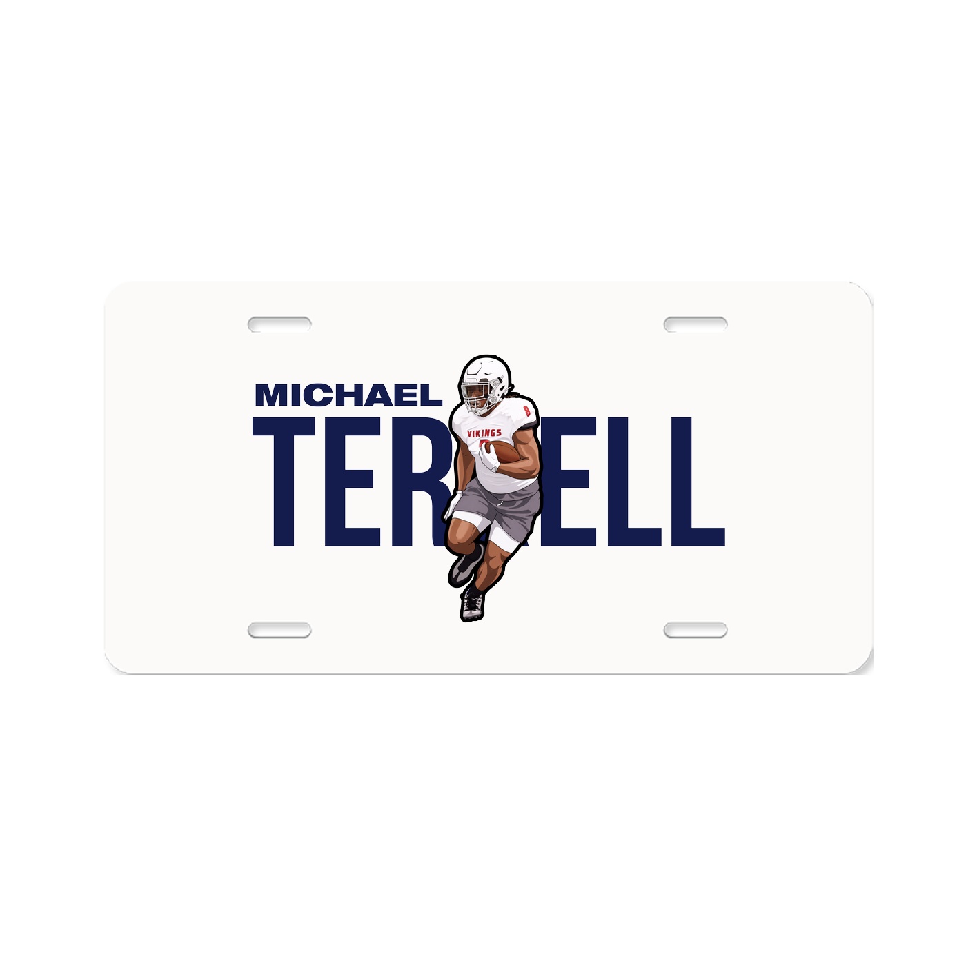 License Plate — Player Name in Classic