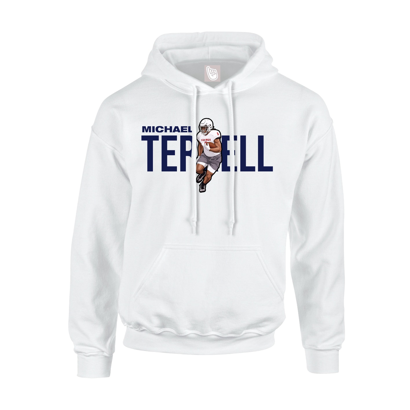 Hoodie — Player Name in White
