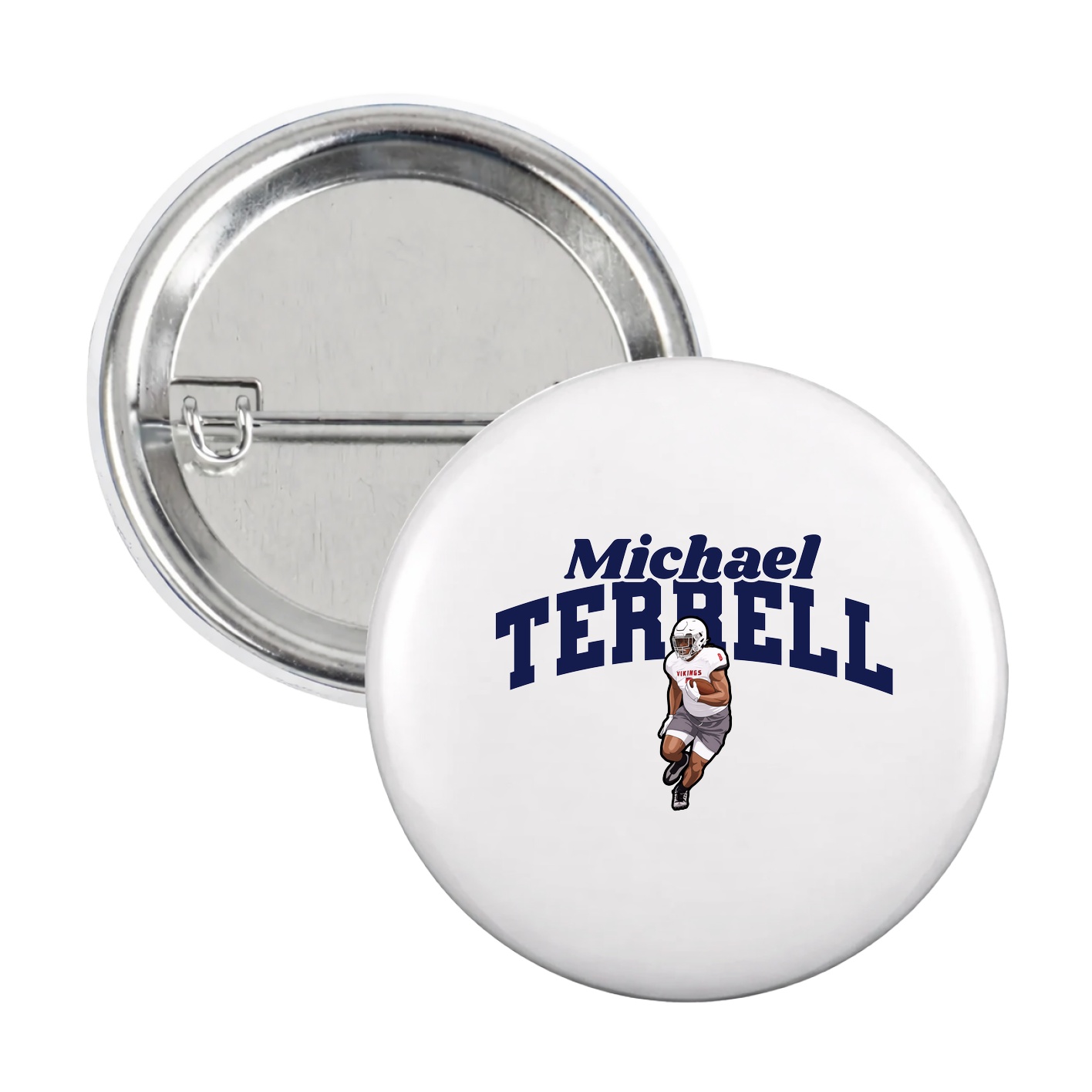 Game Day Button — Signature Arch in White