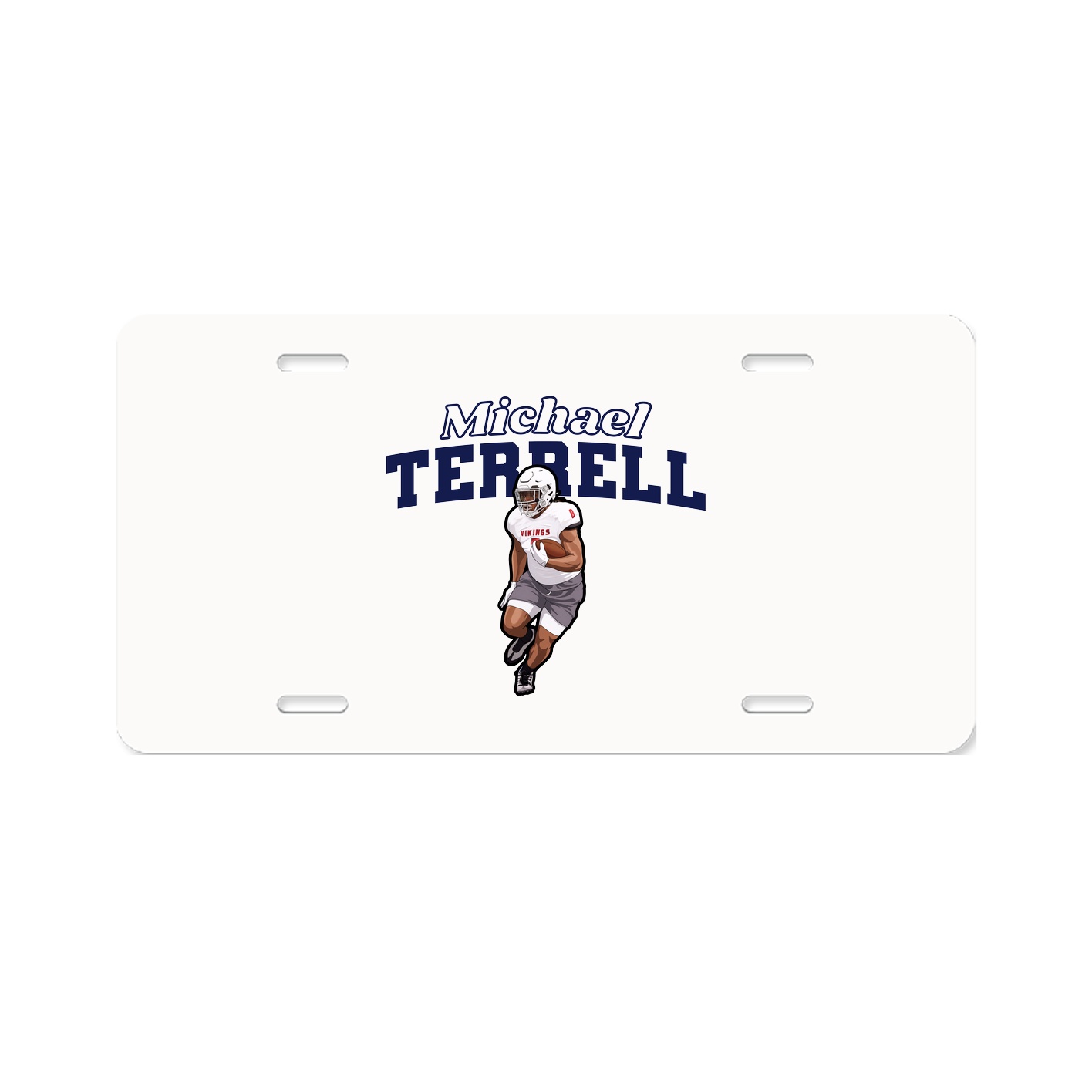 License Plate — Name Arch in Classic