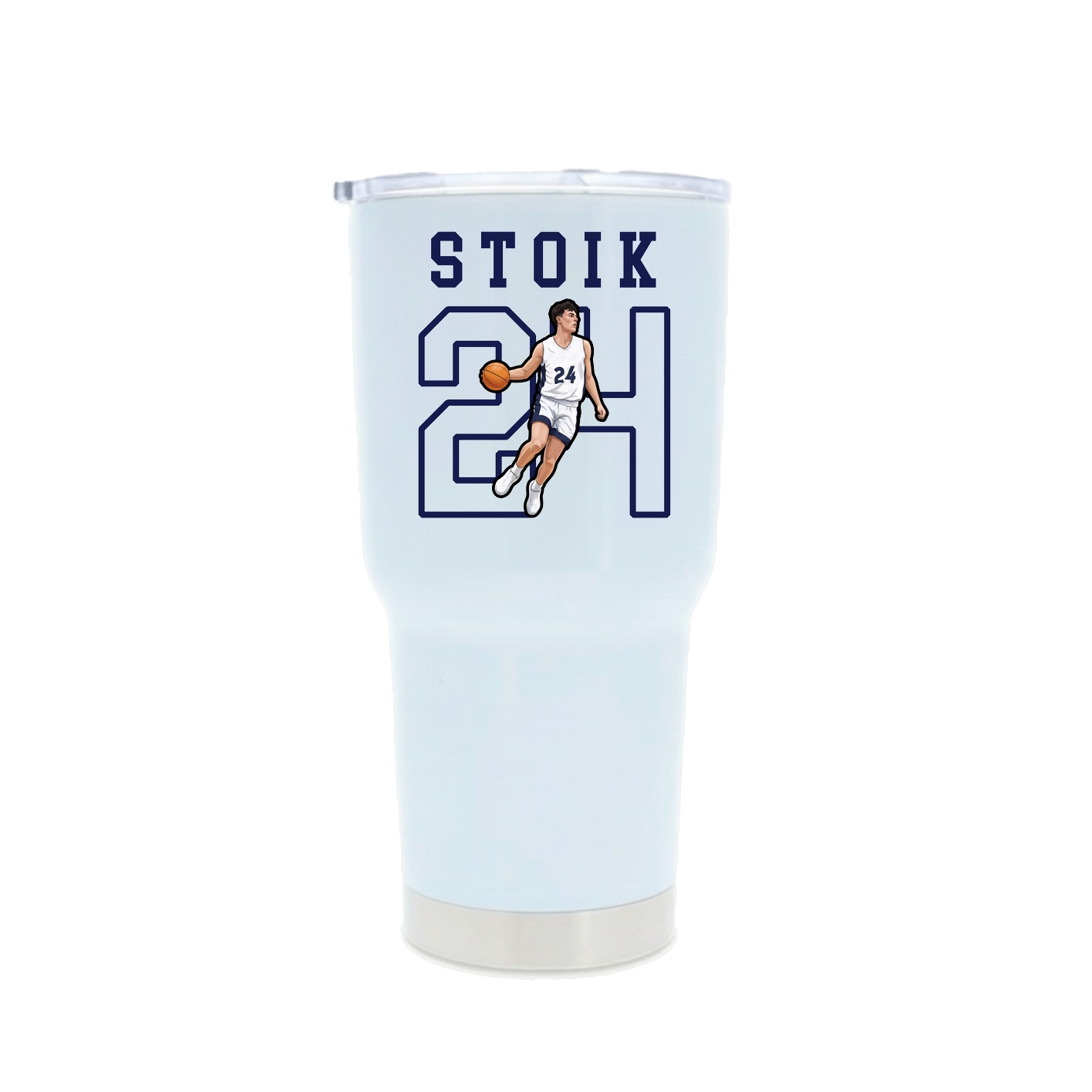 30oz Stainless Steel Tumbler — Shirsey in White