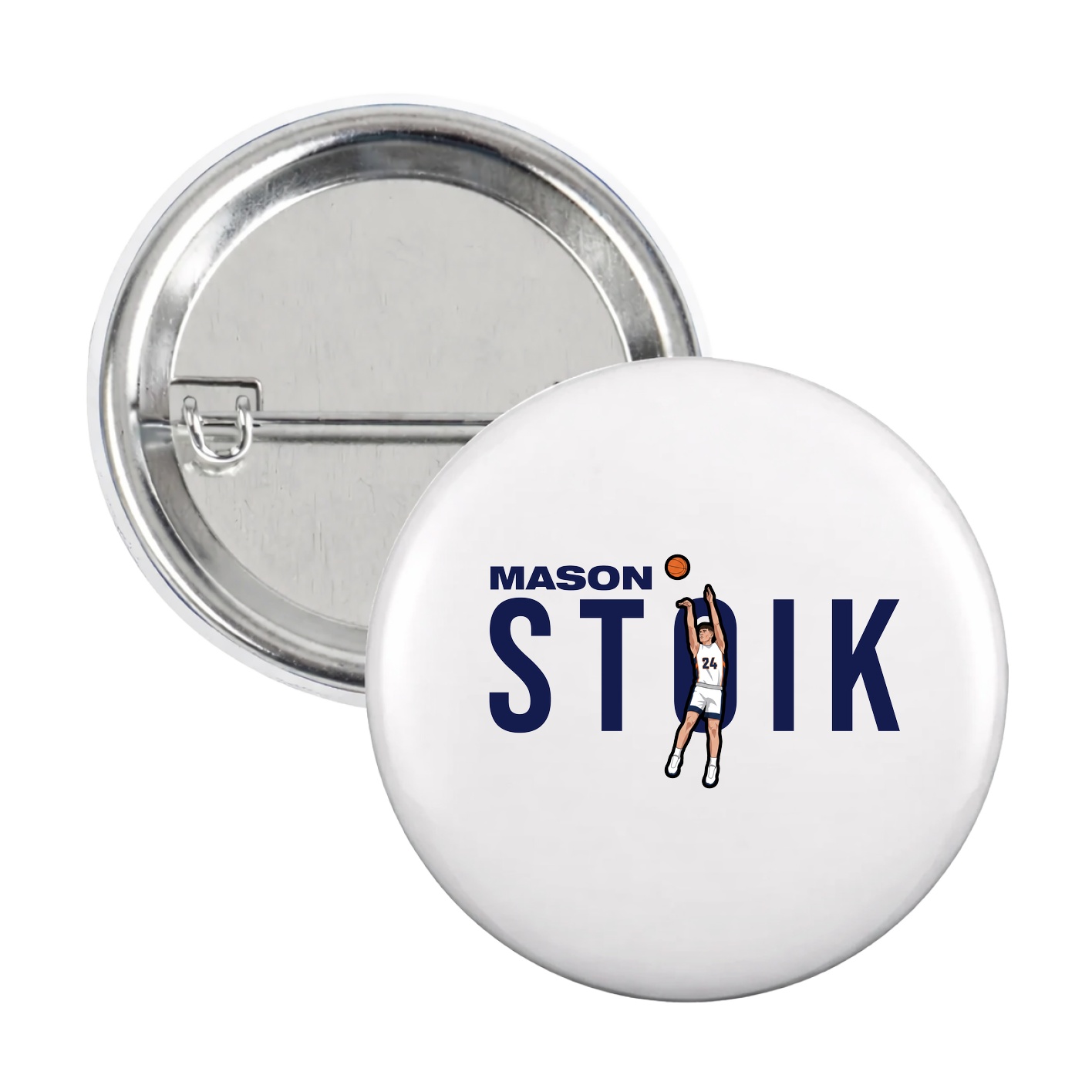 Game Day Button — Player Name in White