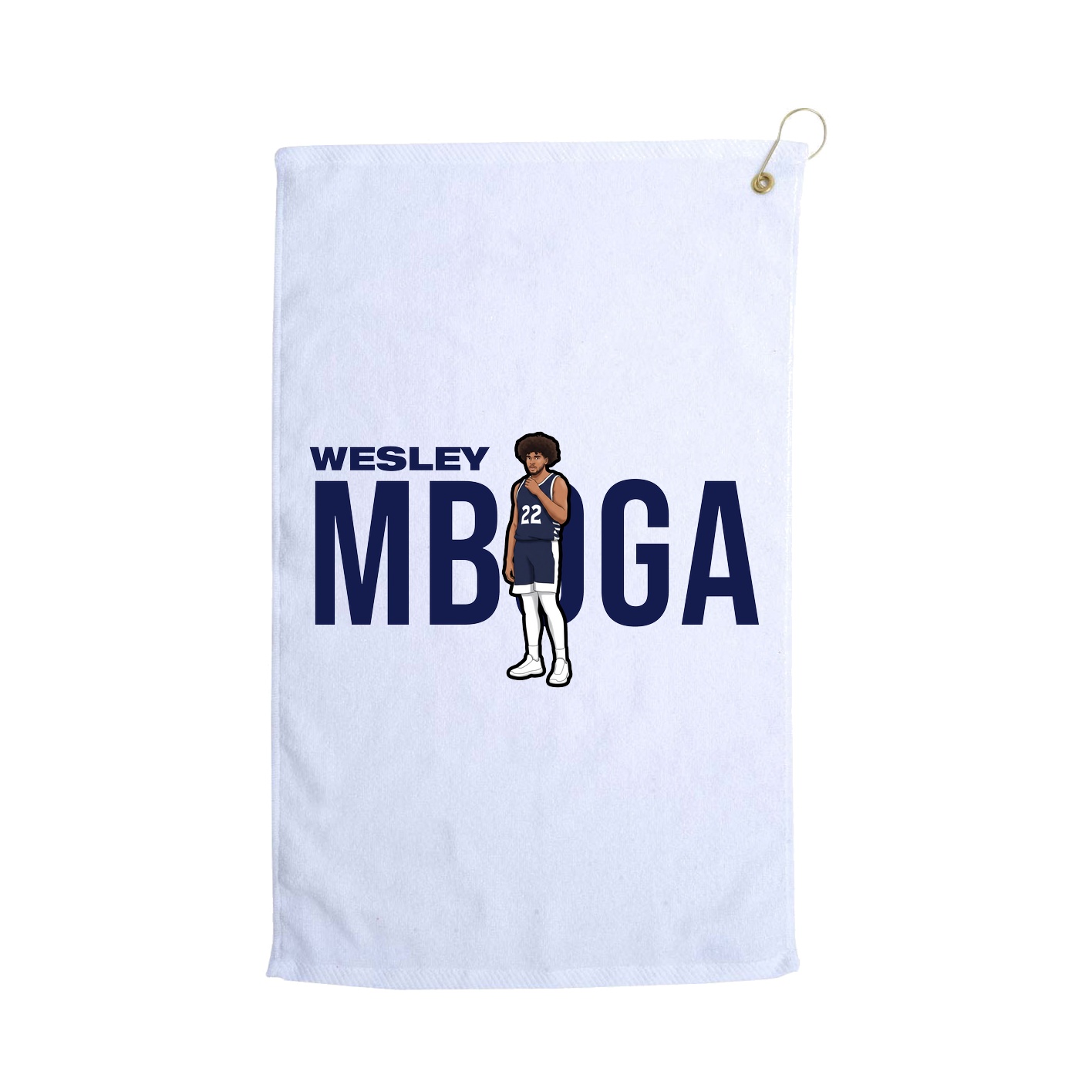 Golf Towel — Player Name in White
