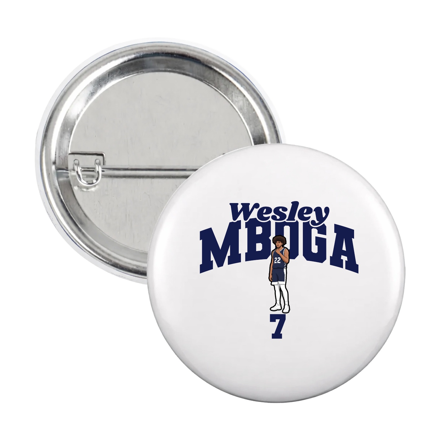 Game Day Button — Signature Arch in White