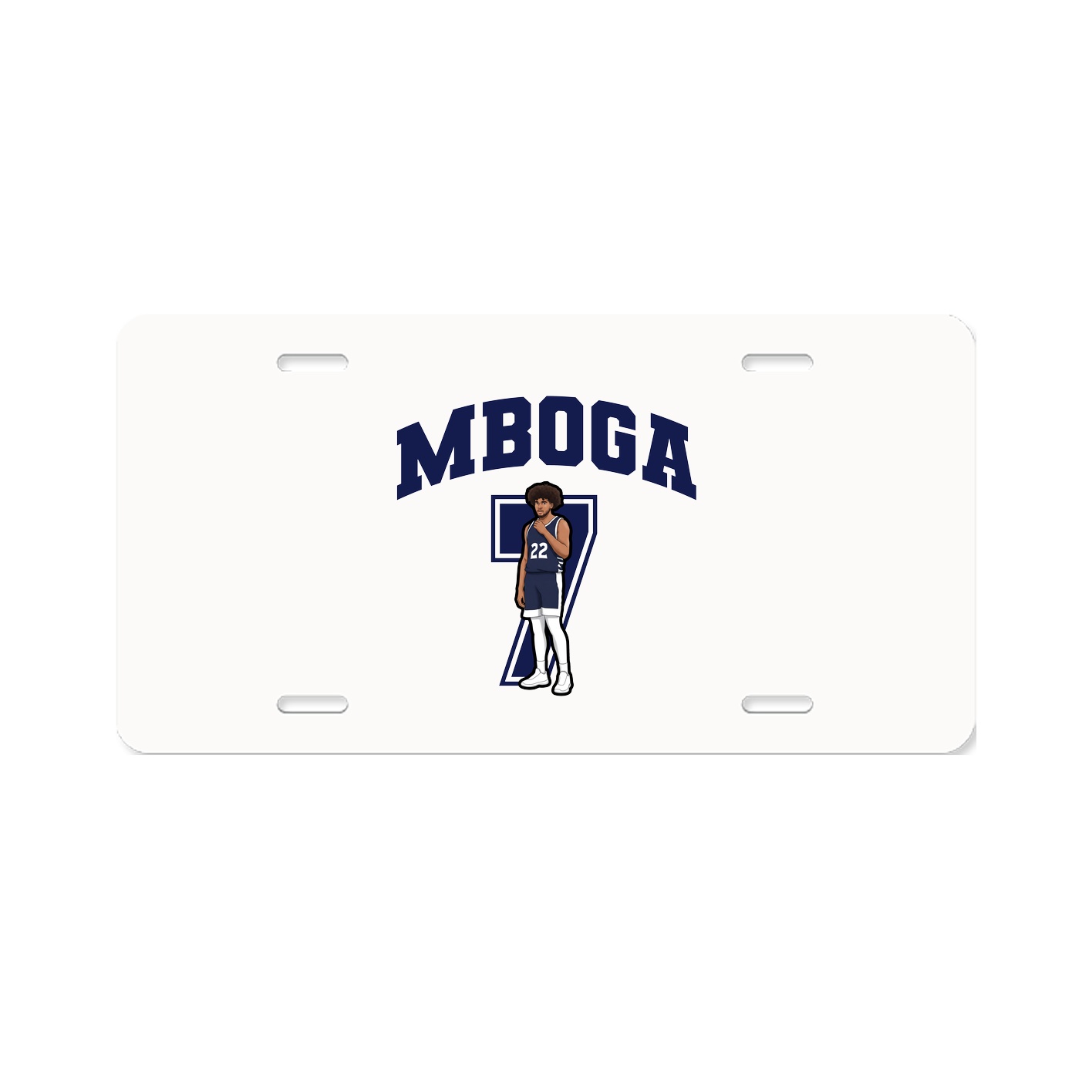 License Plate — Number in Classic