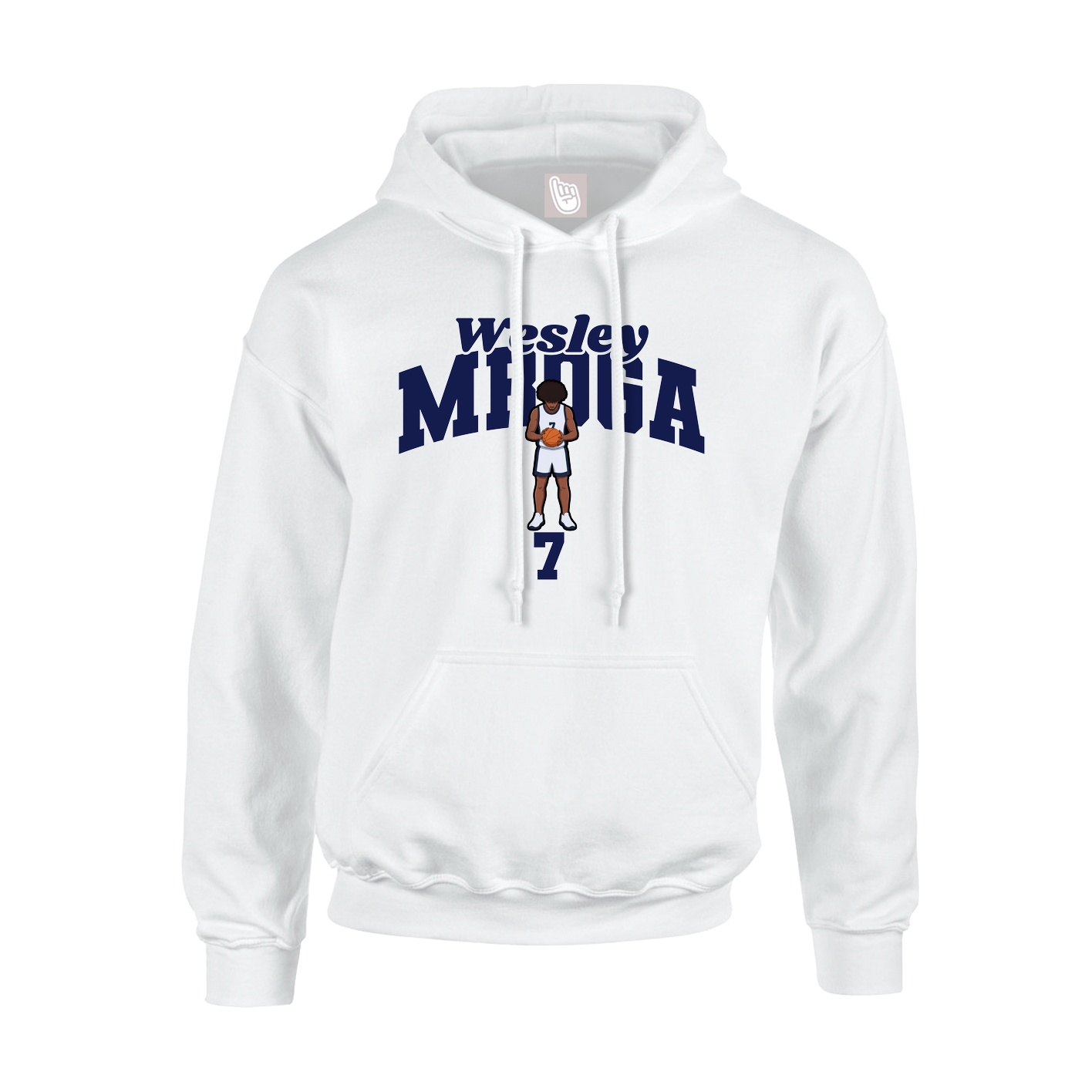 Hoodie — Signature Arch in White