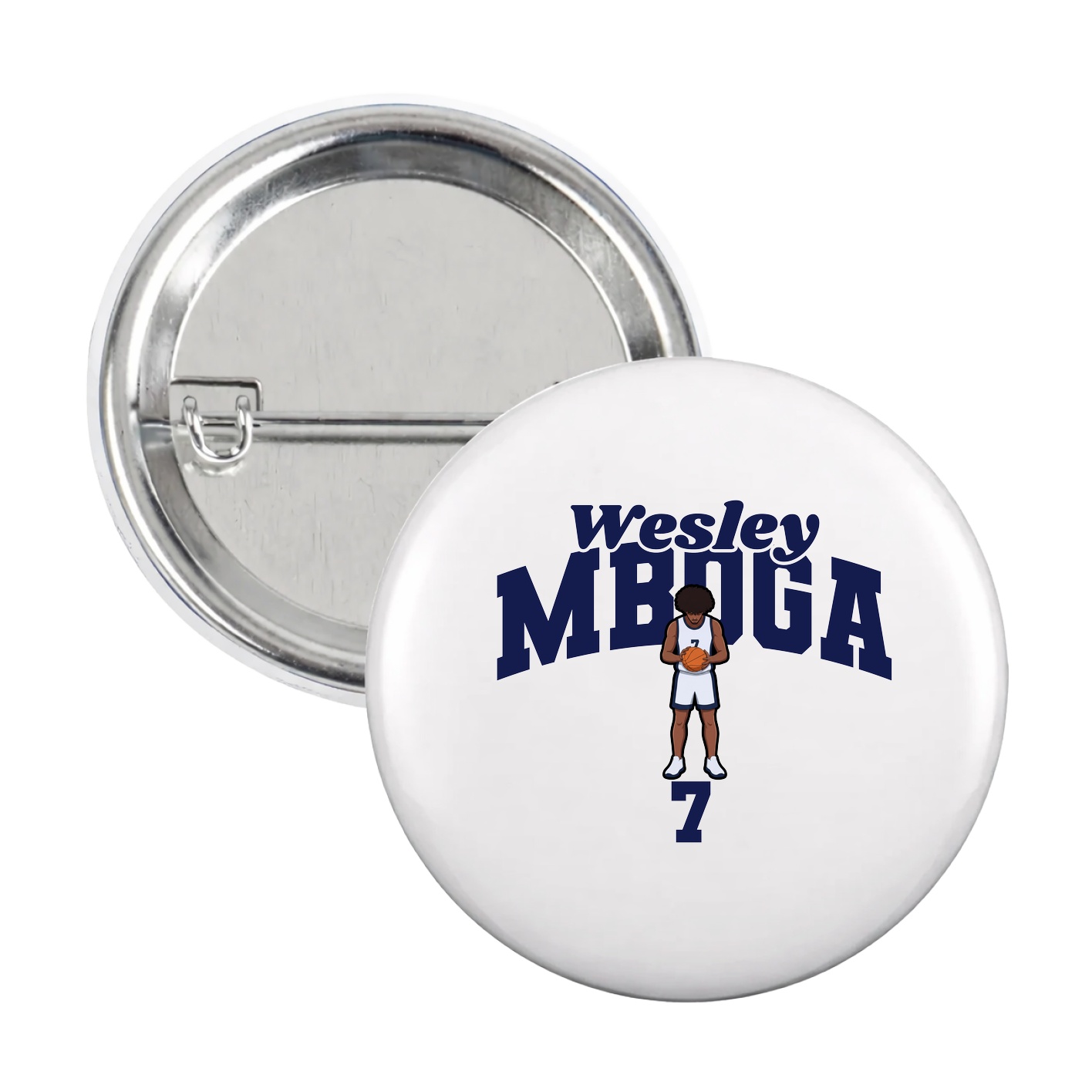 Game Day Button — Signature Arch in White