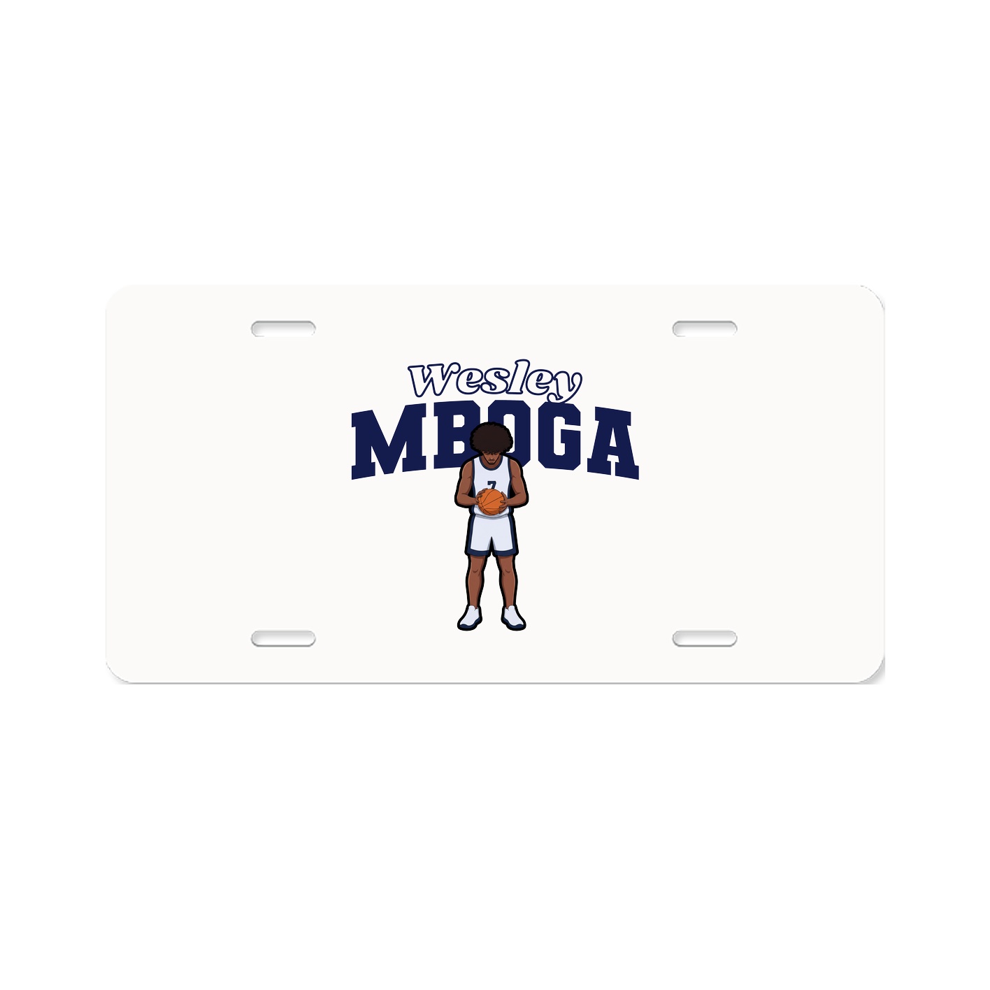 License Plate — Name Arch in Classic