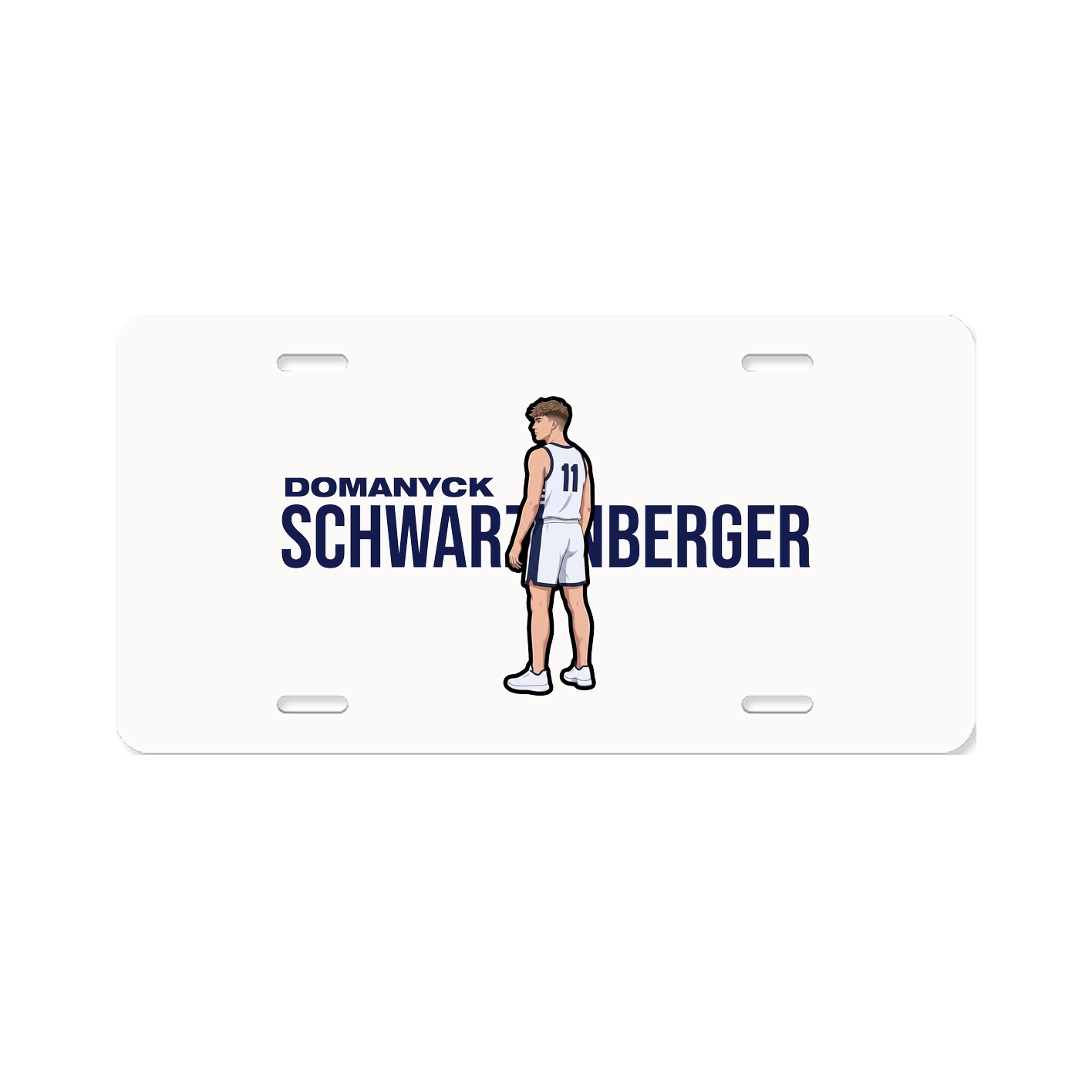 License Plate — Player Name in Classic