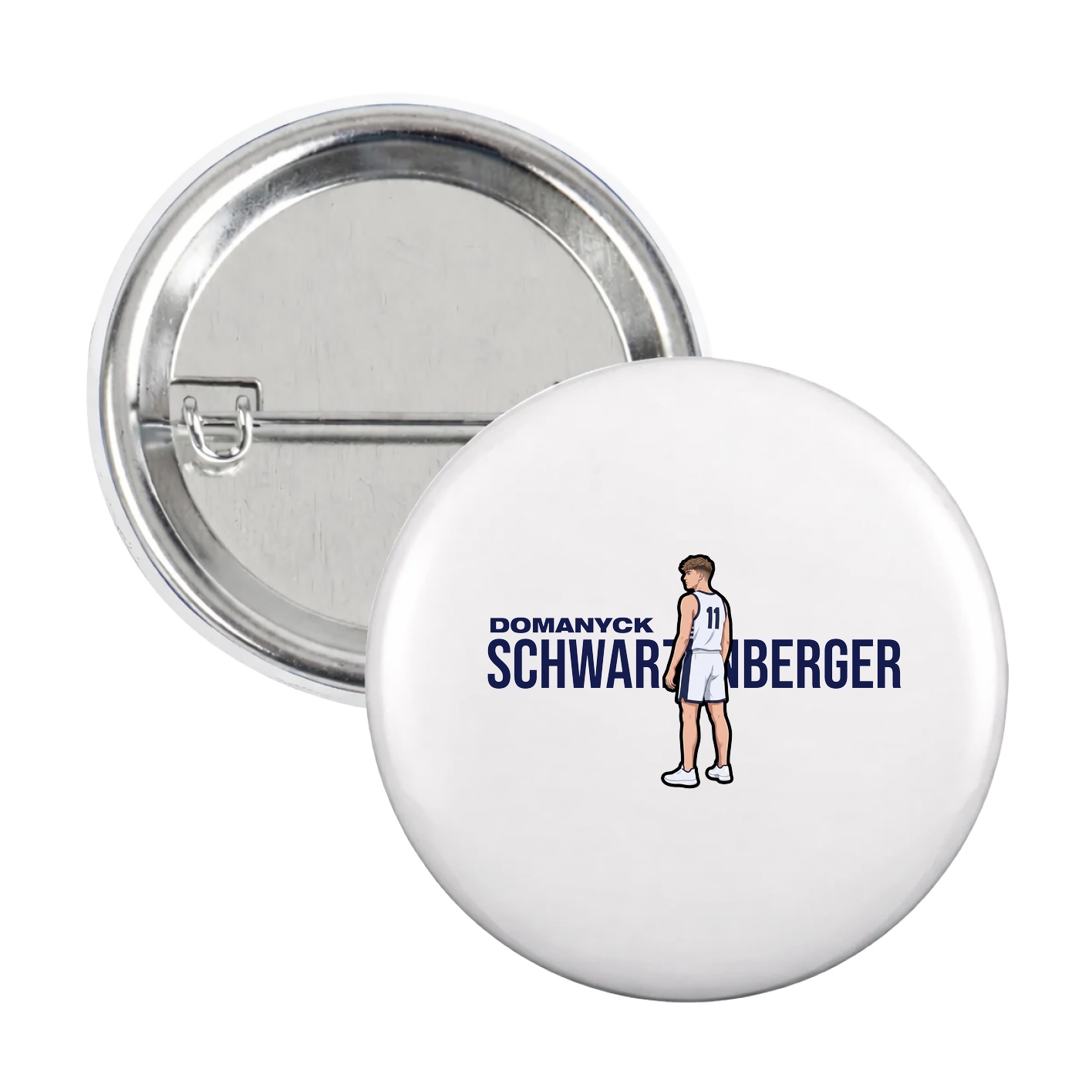 Game Day Button — Player Name in White