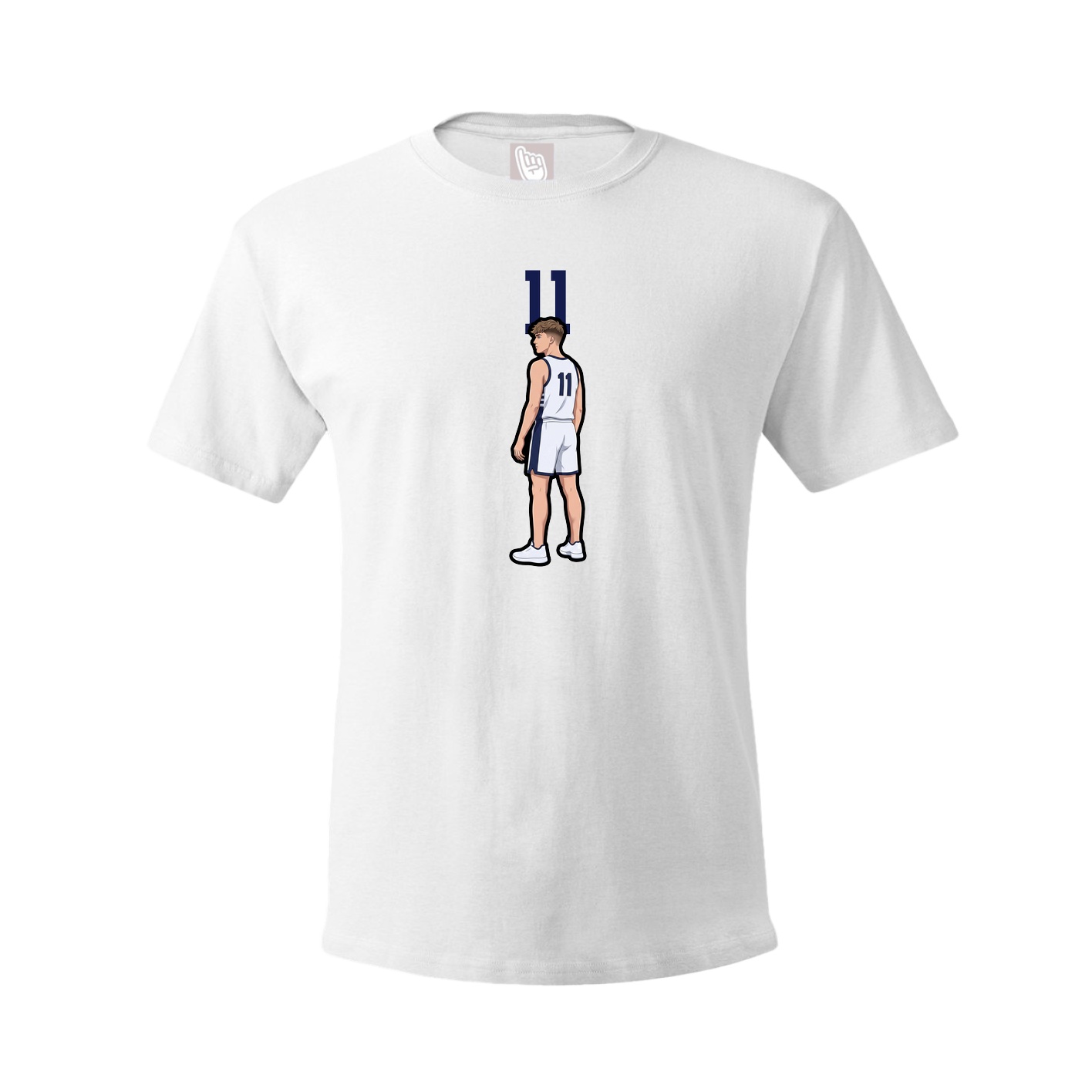 Tee — Number Top in White