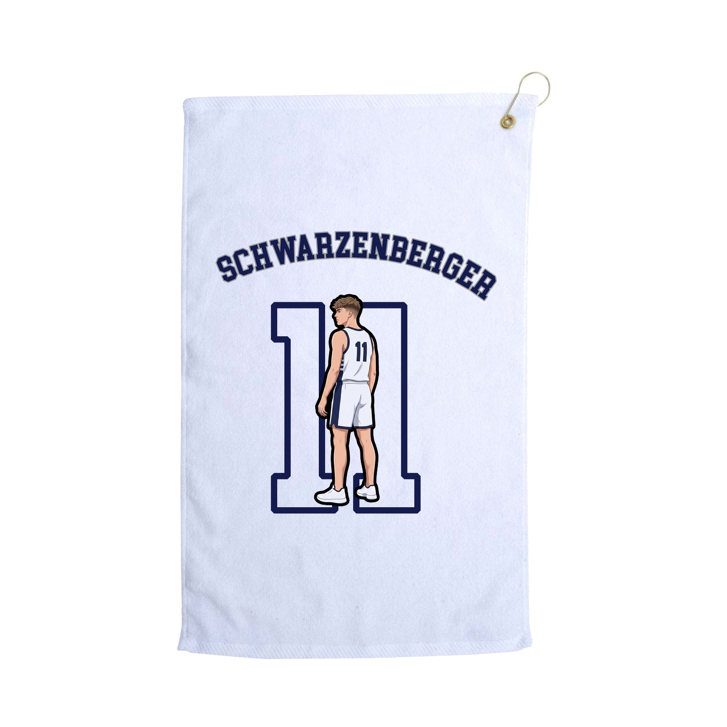 Golf Towel — Shirsey Arch in White