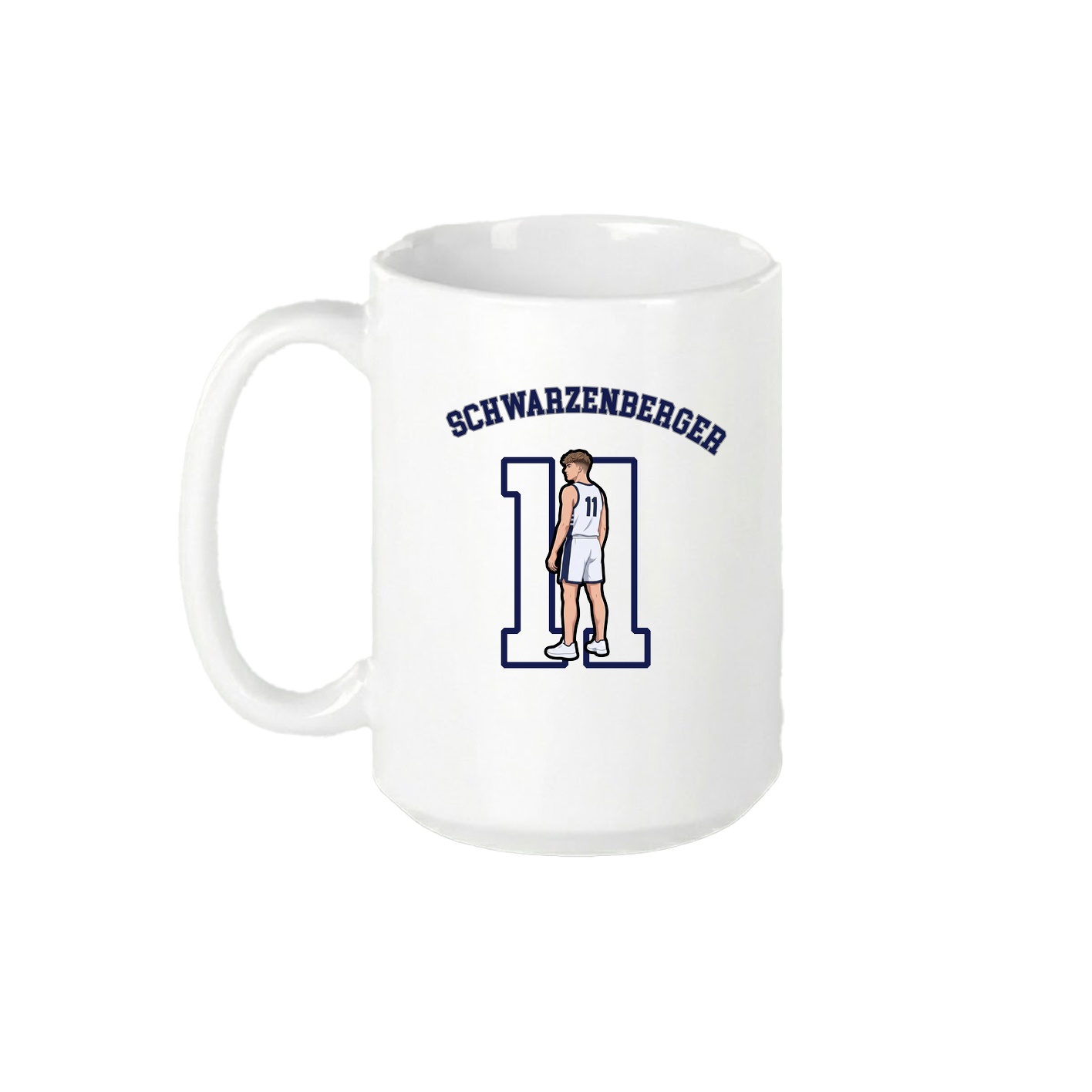 15oz Coffee Mug — Shirsey Arch in White