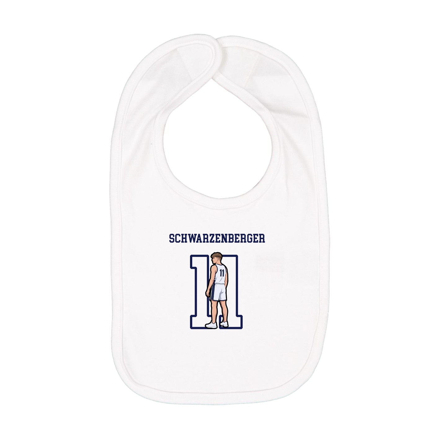 Infant Bib — Shirsey in White