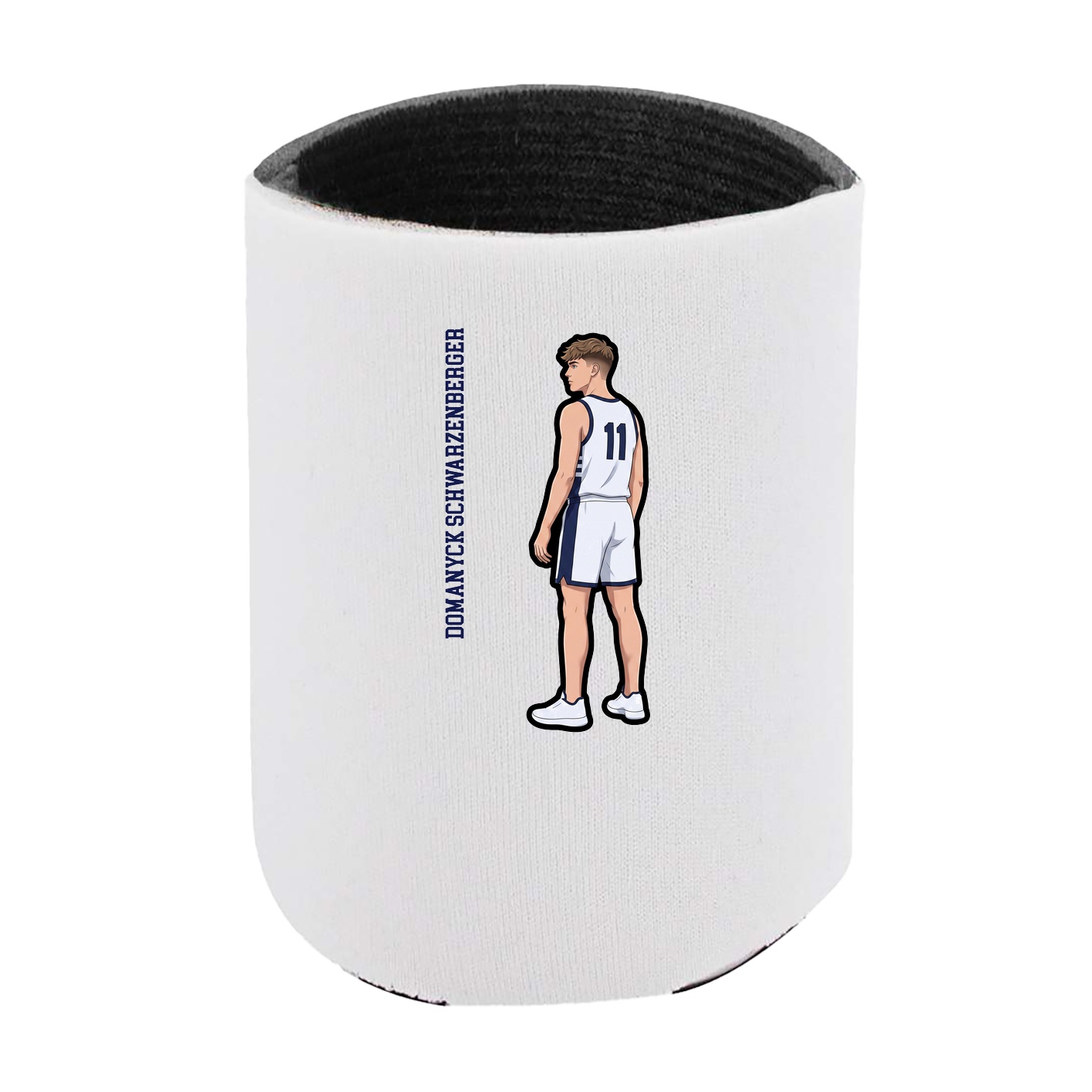 Can Holder — Name Vertical in White