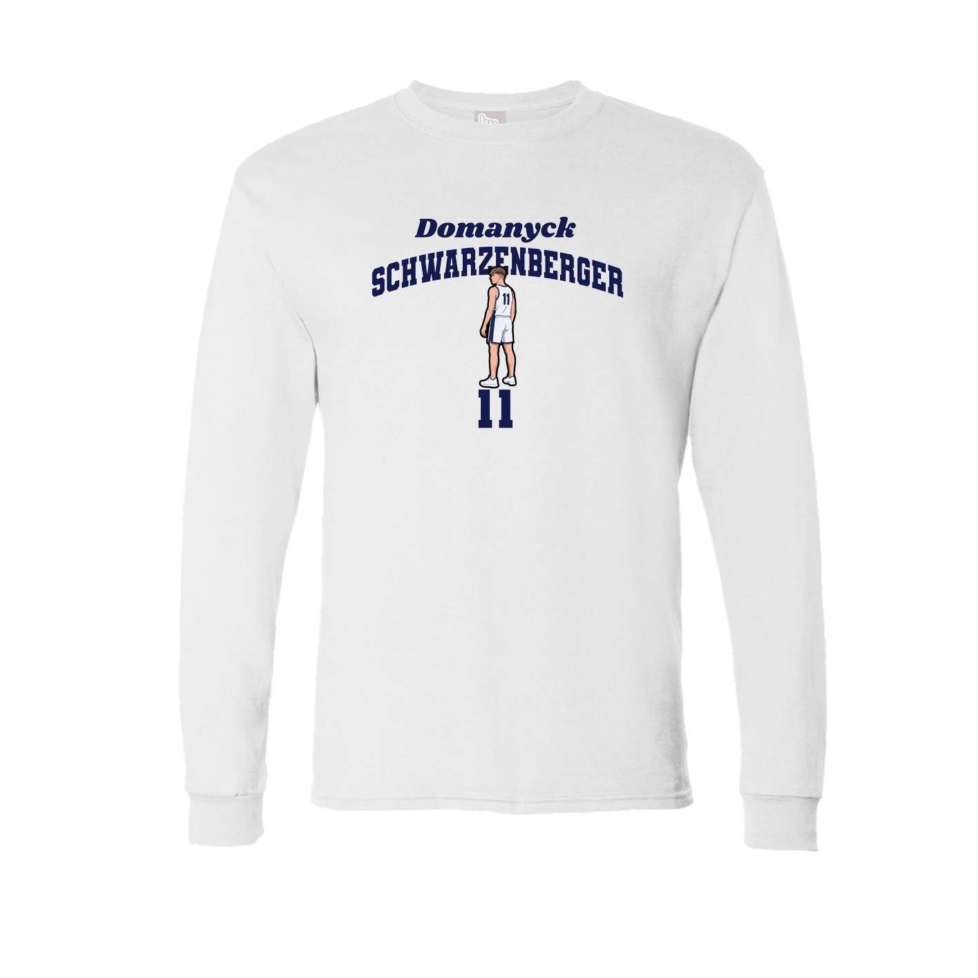 Long Sleeve Tee — Signature Arch in White