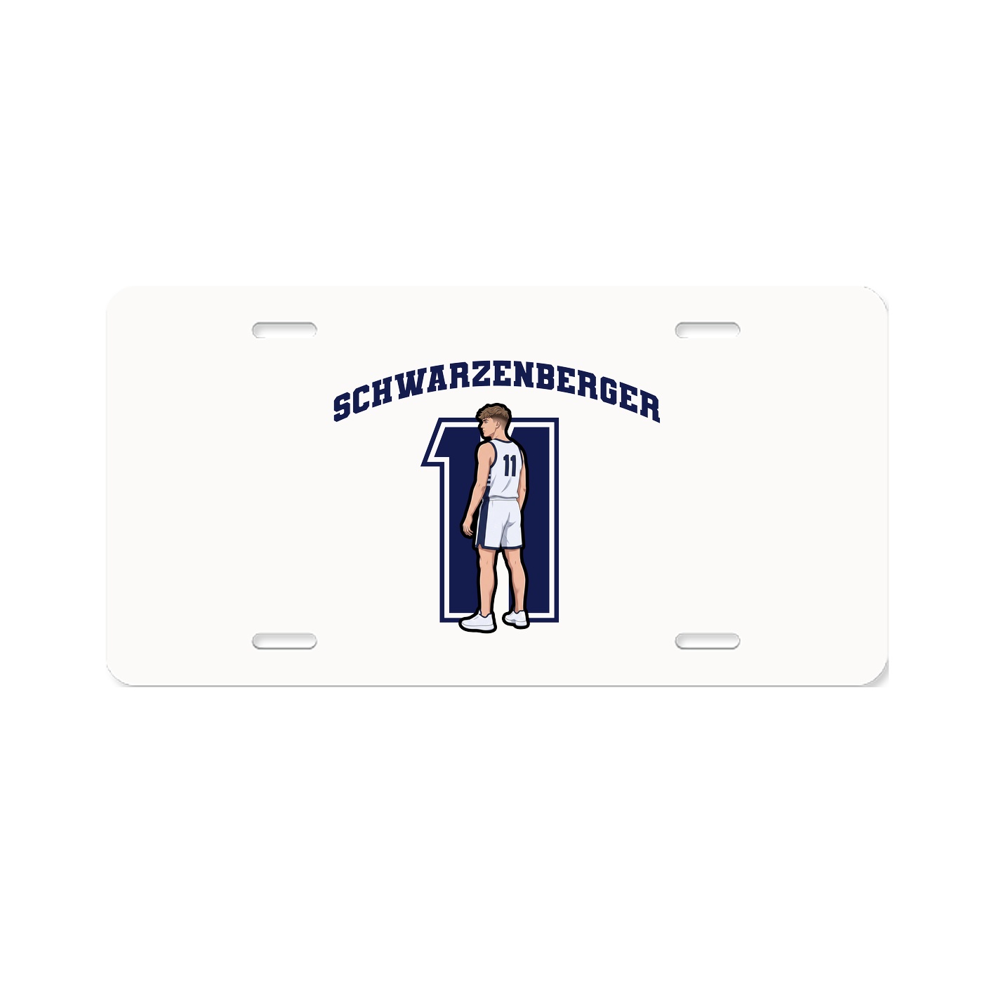 License Plate — Number in Classic