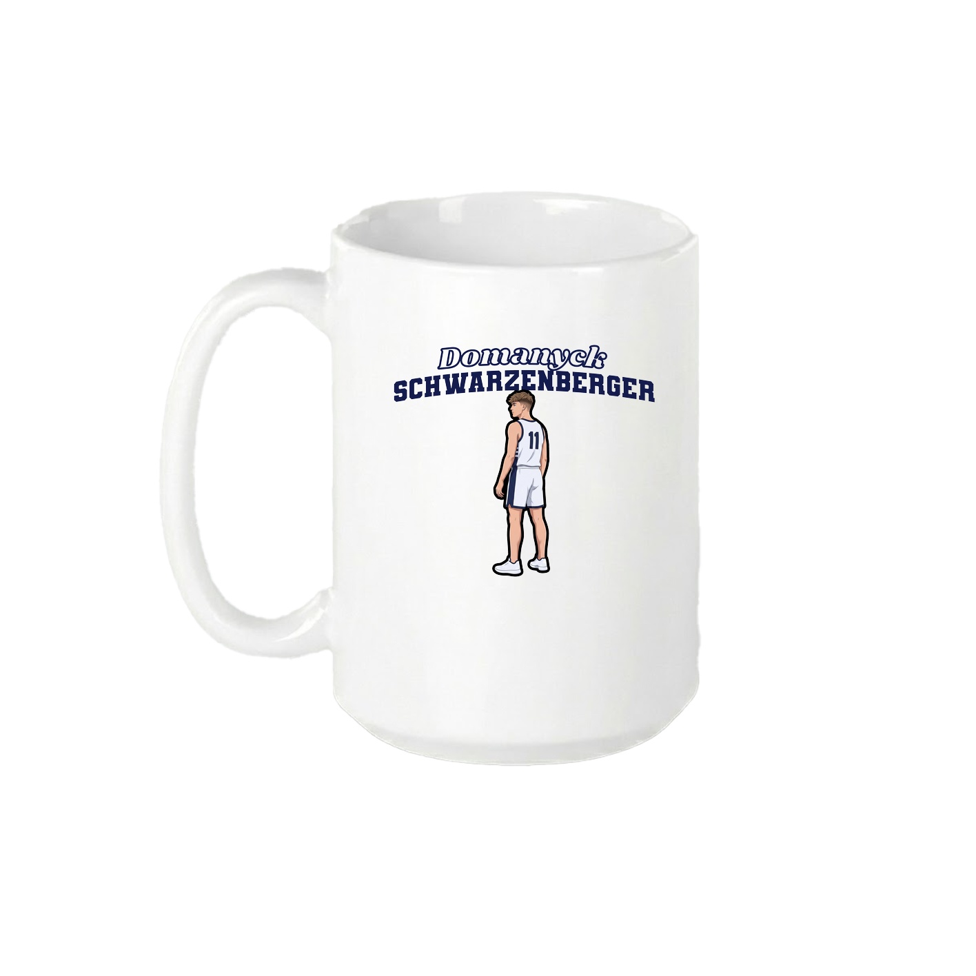 15oz Coffee Mug — Name Arch in White