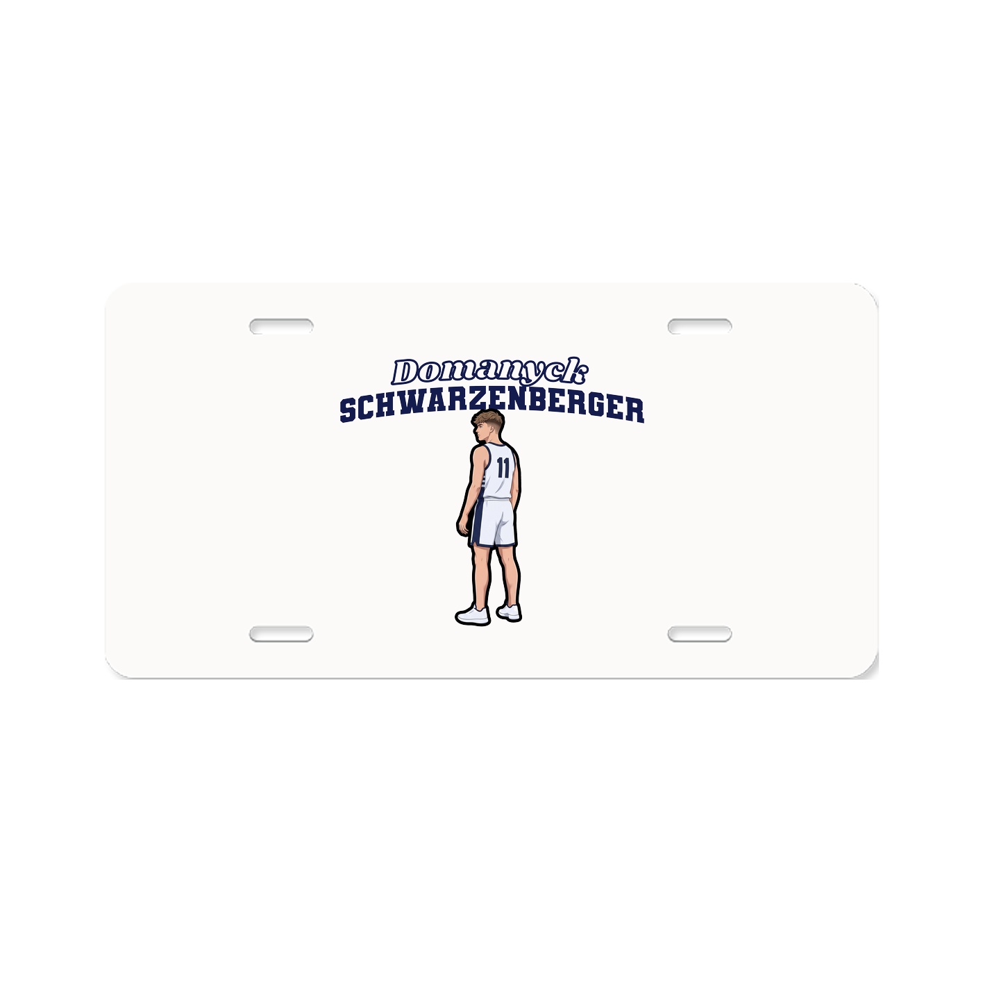 License Plate — Name Arch in Classic