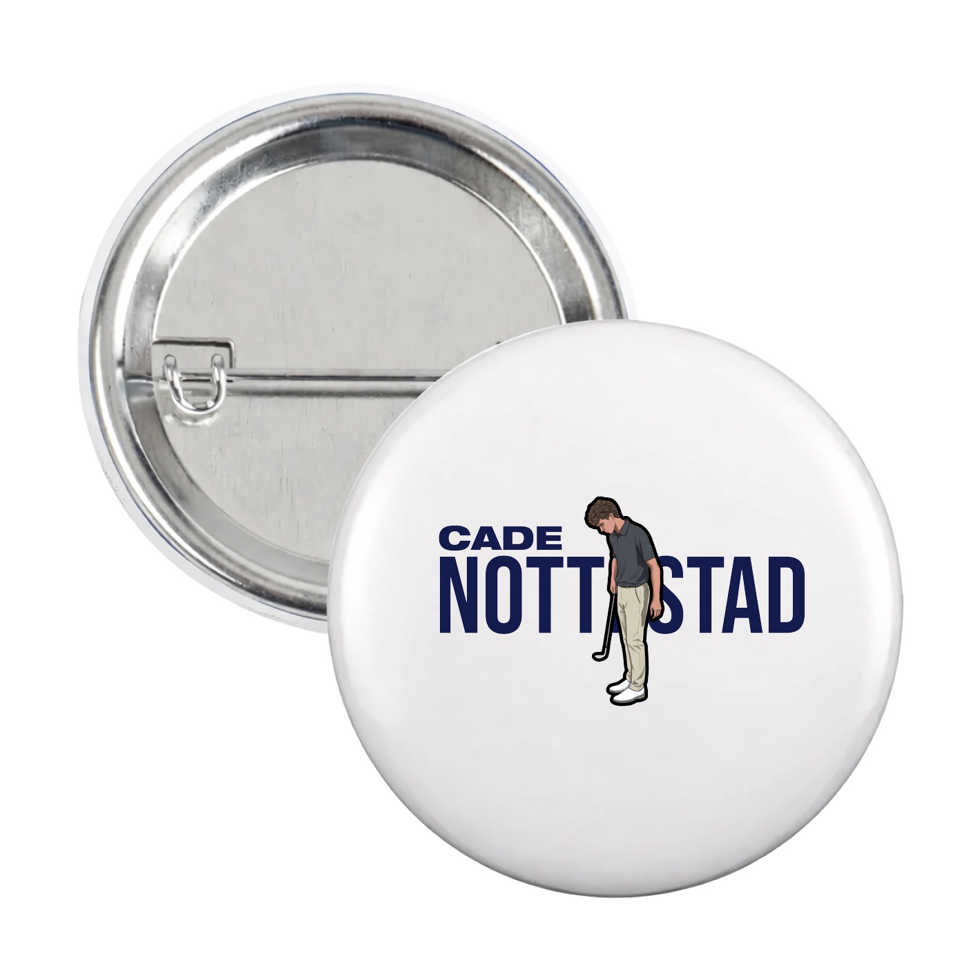 Game Day Button — Player Name in White