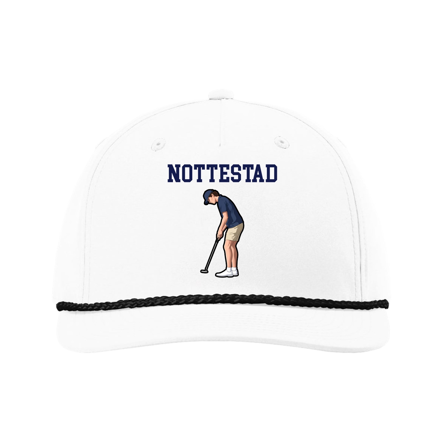 Five-Panel Classic Rope Cap — Shirsey in White