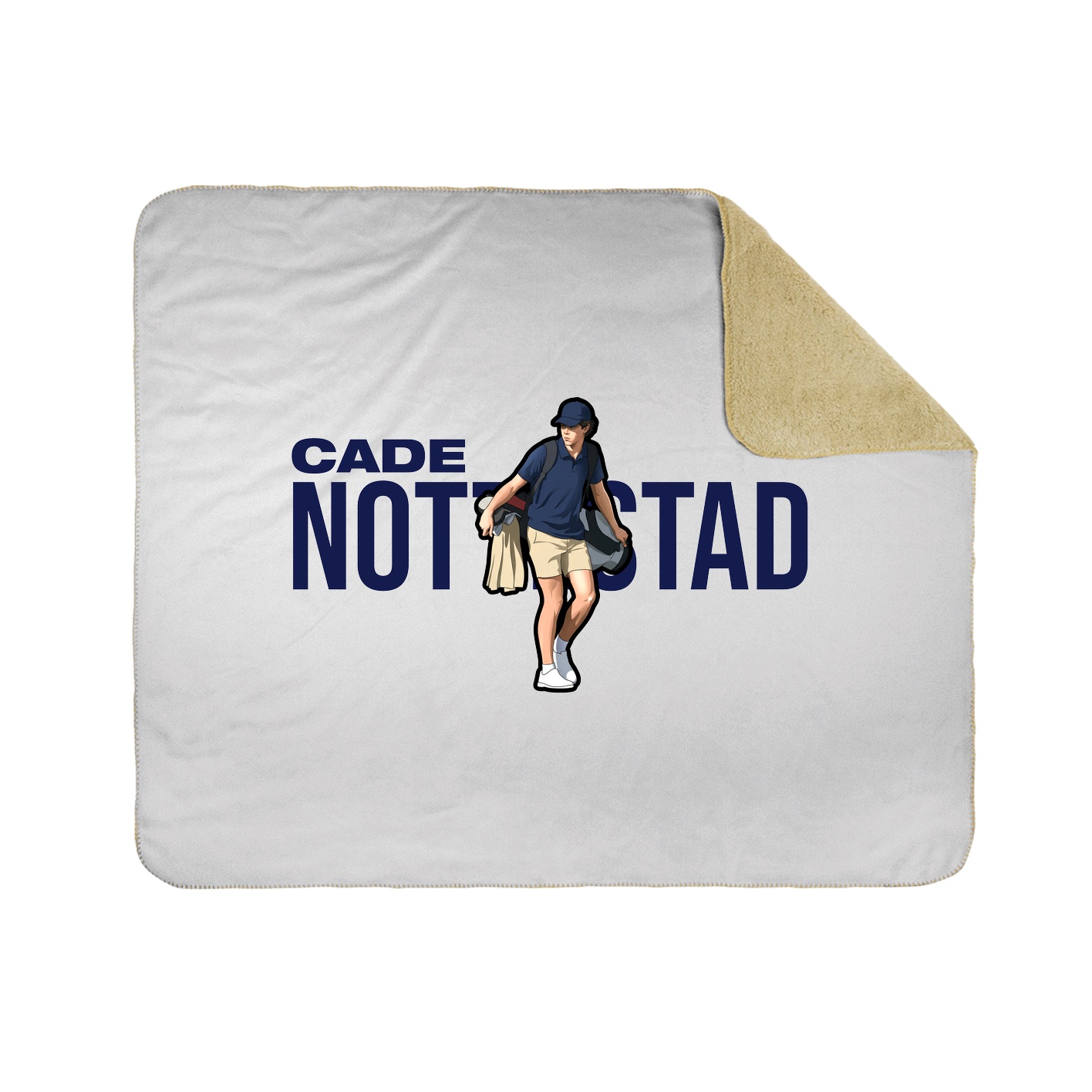 Throw Blanket — Player Name in White