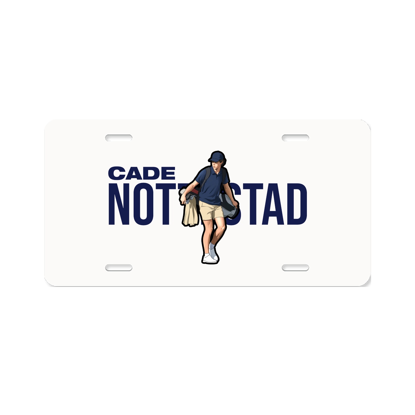 License Plate — Player Name in Classic