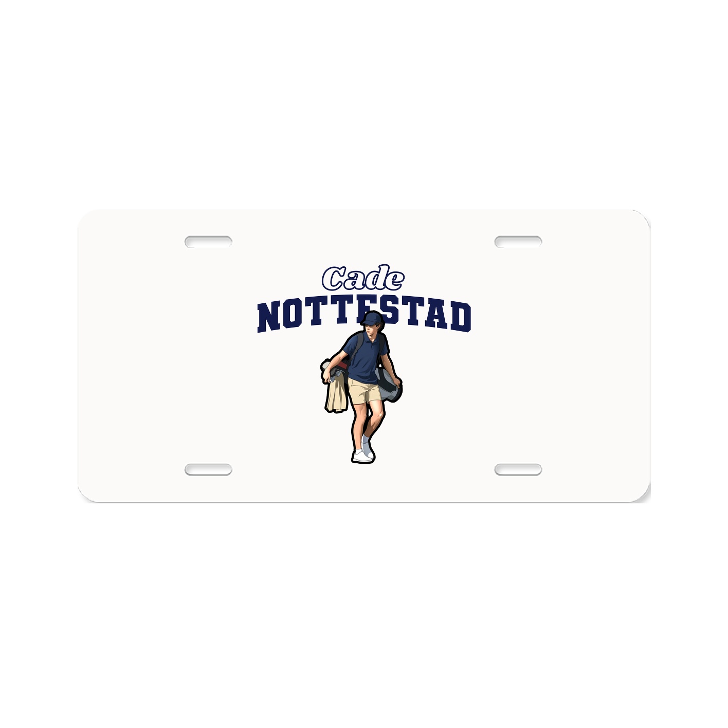 License Plate — Name Arch in Classic