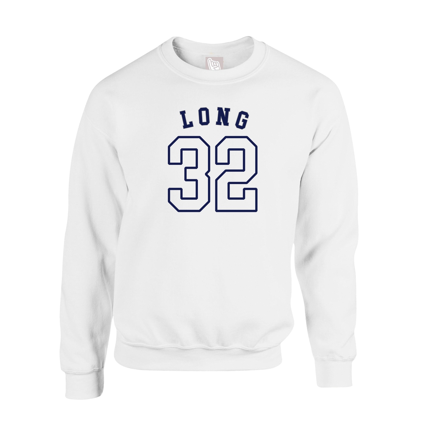 Fleece Crew — Shirsey Arch in White
