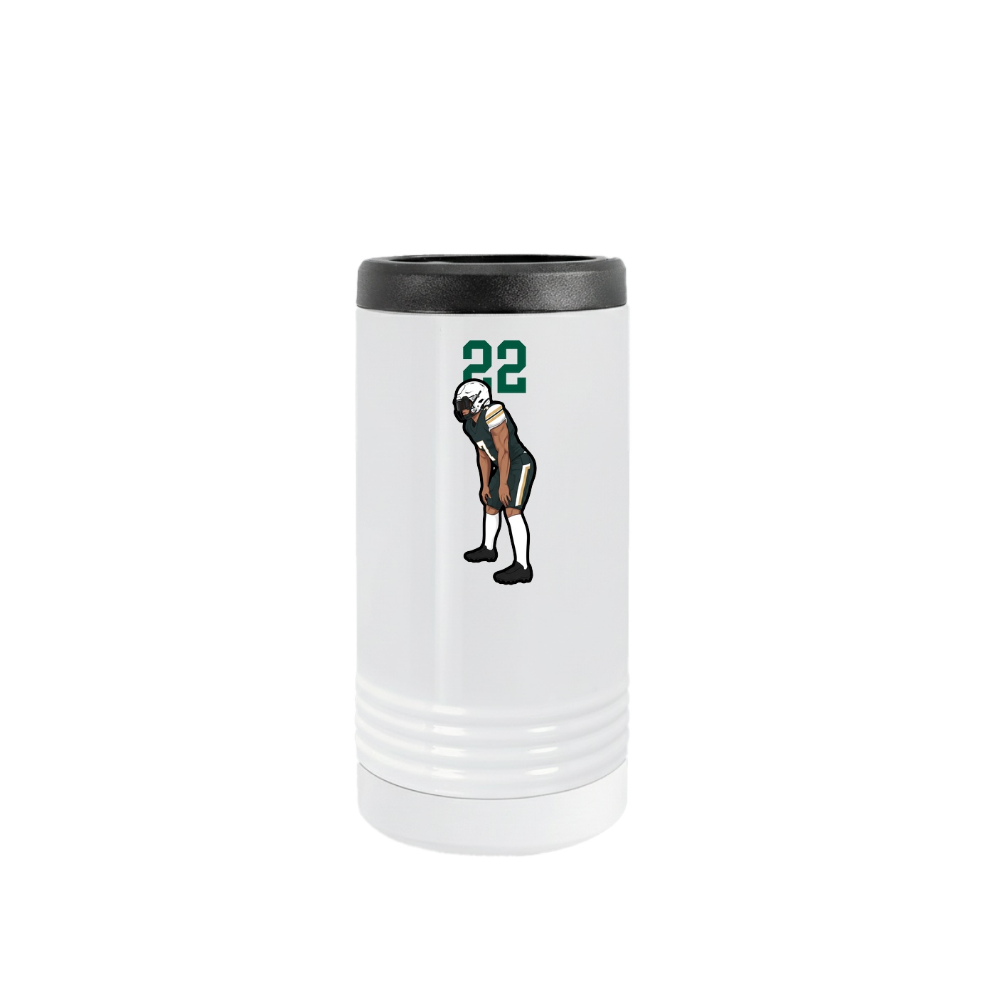 Slim Beverage Holder — Number Top in White