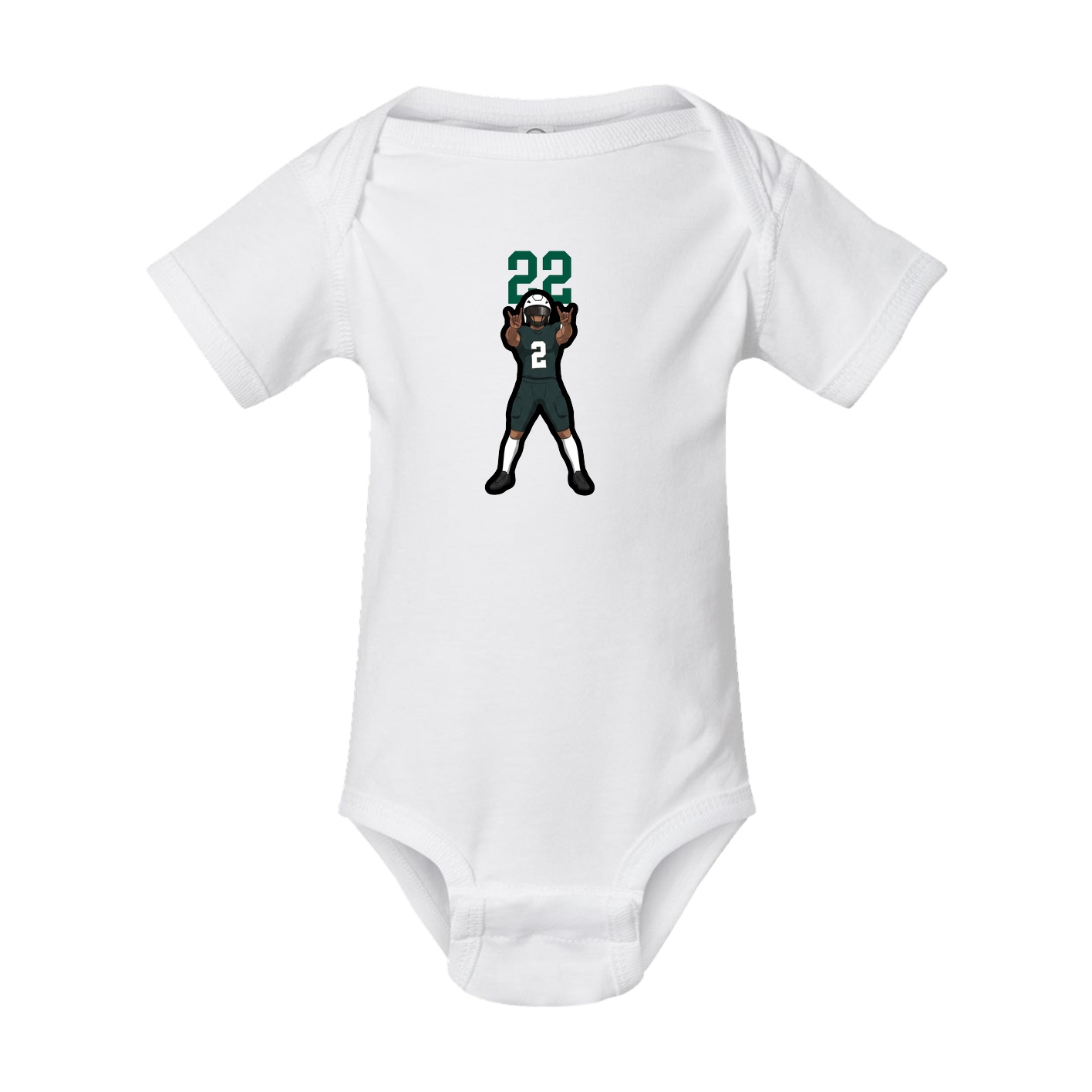 Baby Onesie — Number Top in White