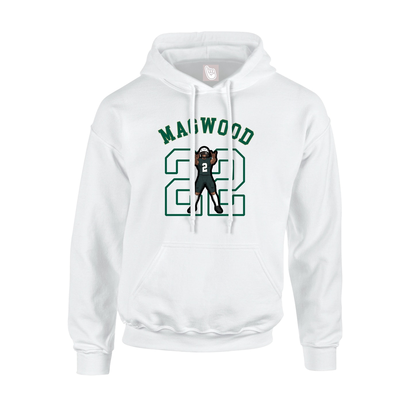 Youth Hoodie — Shirsey Arch in White
