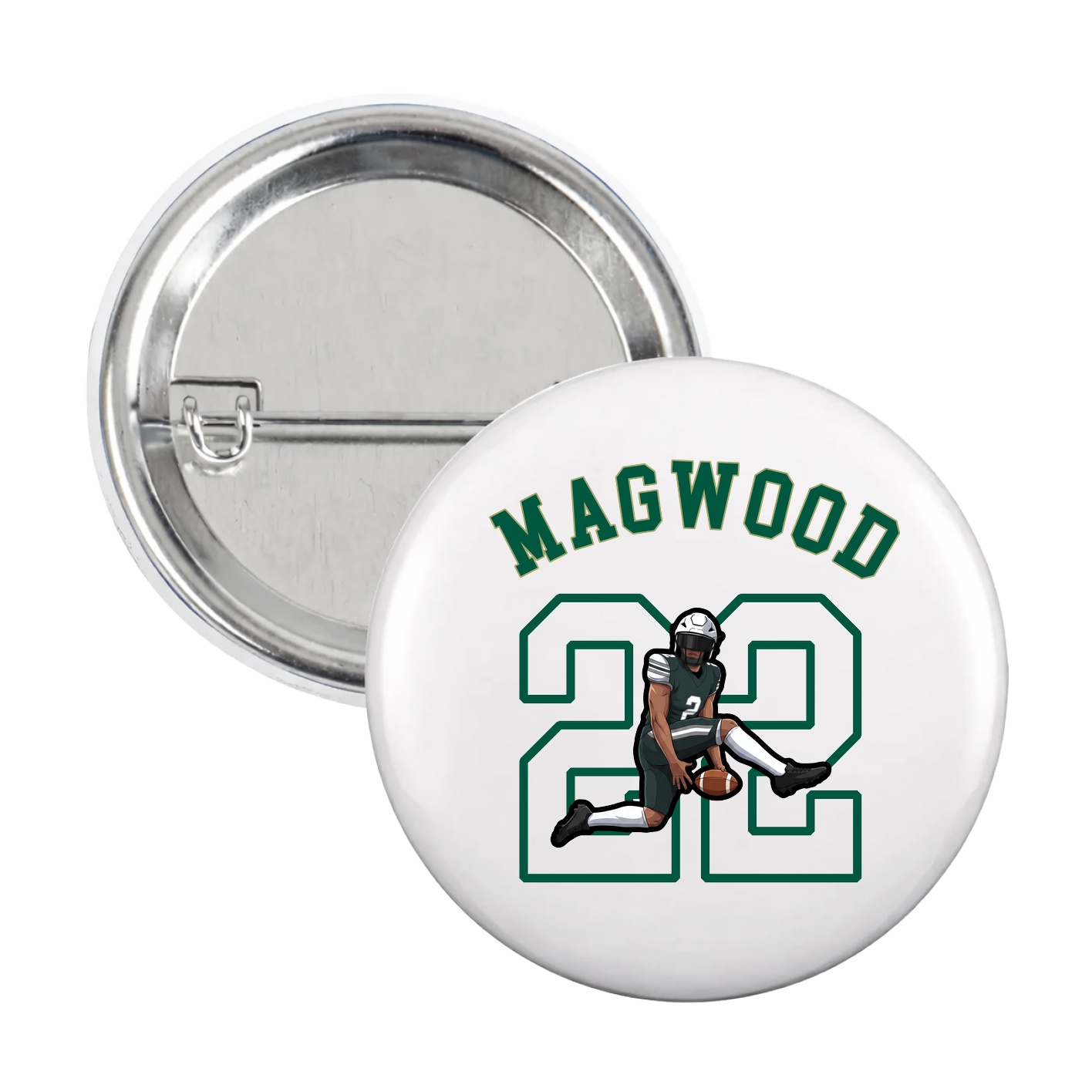 Game Day Button — Shirsey Arch in White