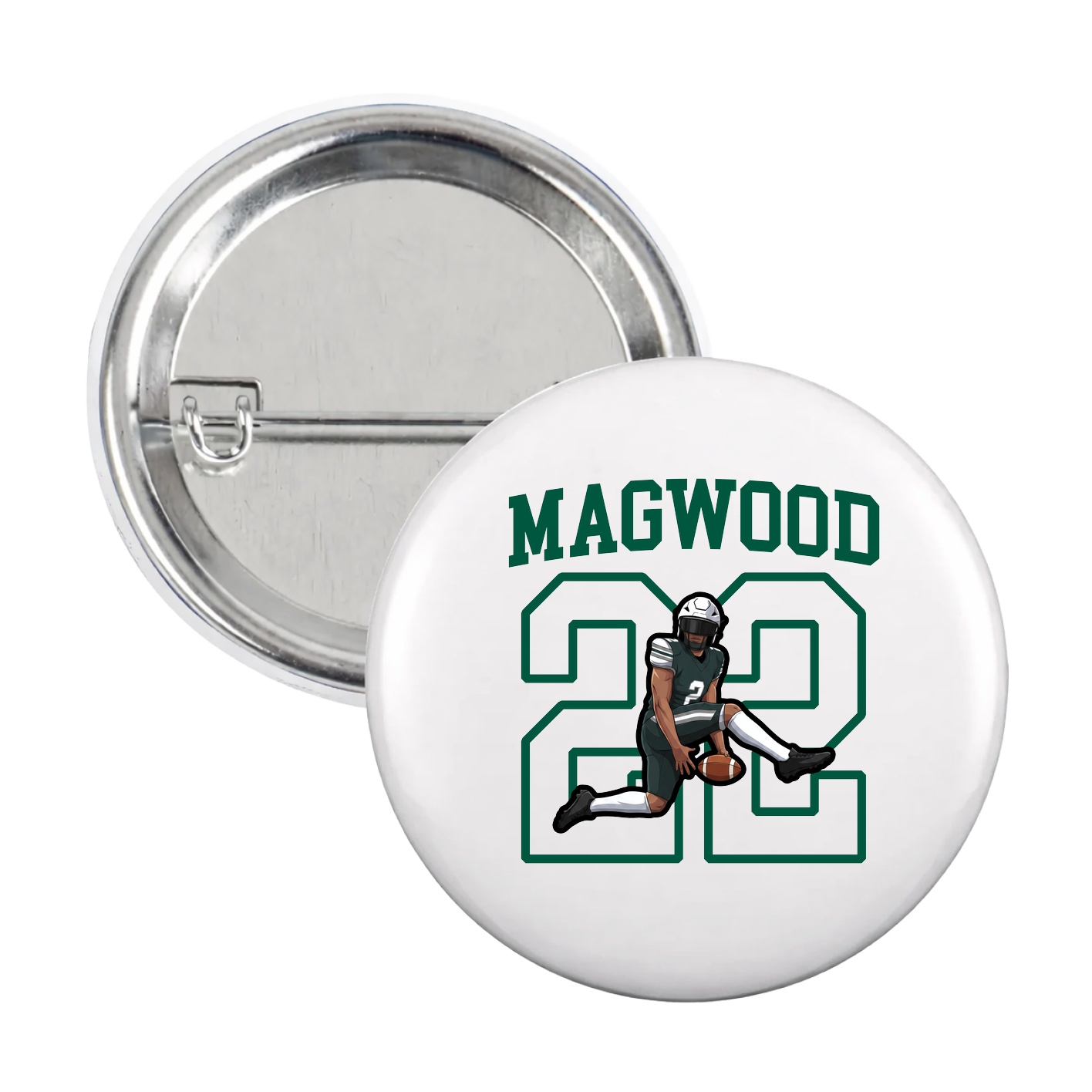 Game Day Button — Shirsey in White