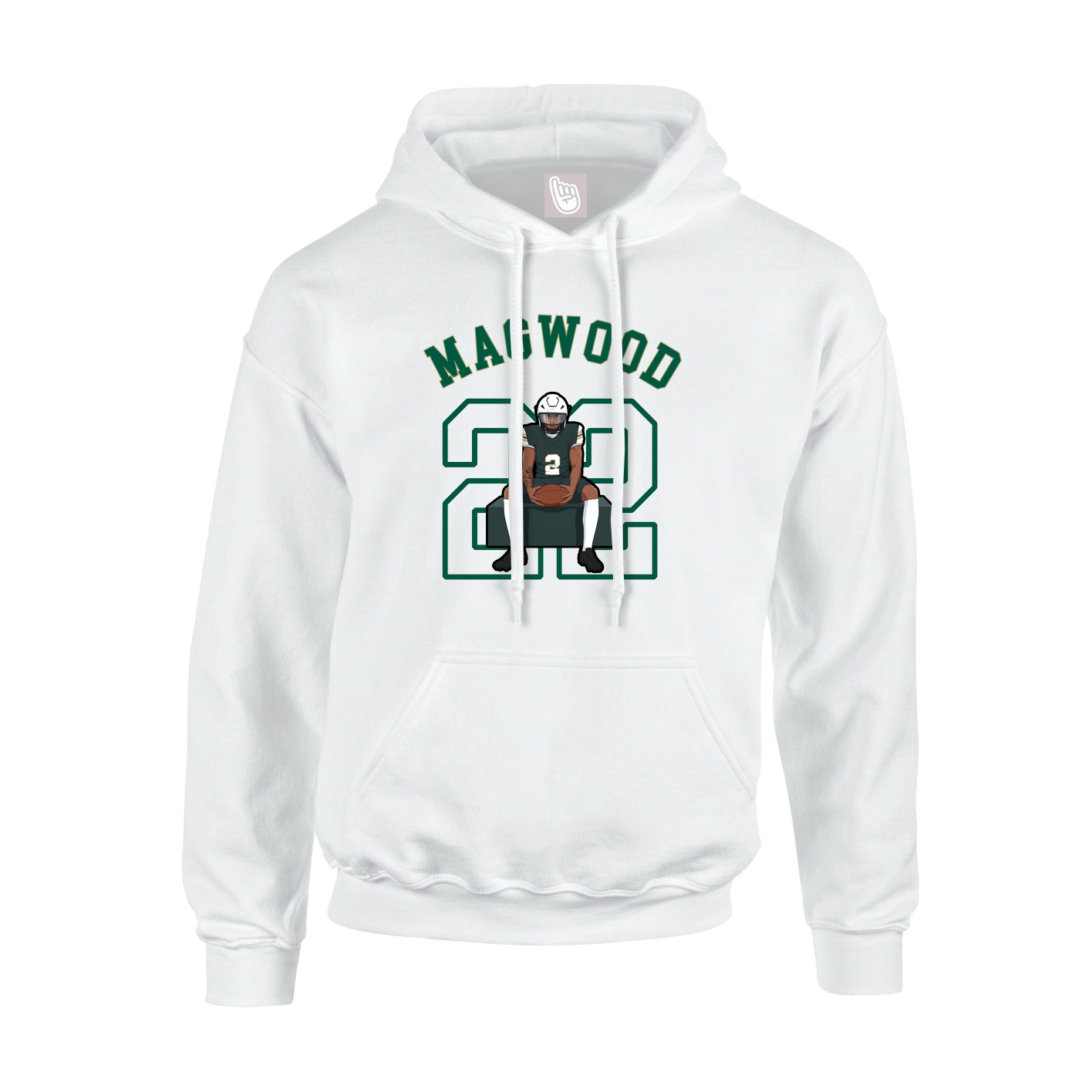 Youth Hoodie — Shirsey Arch in White