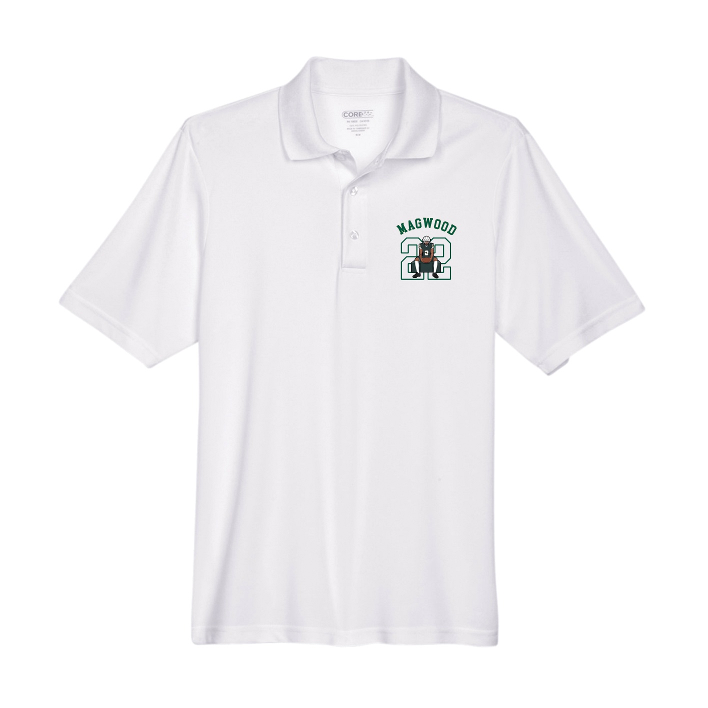 Performance Polo — Shirsey Arch in White