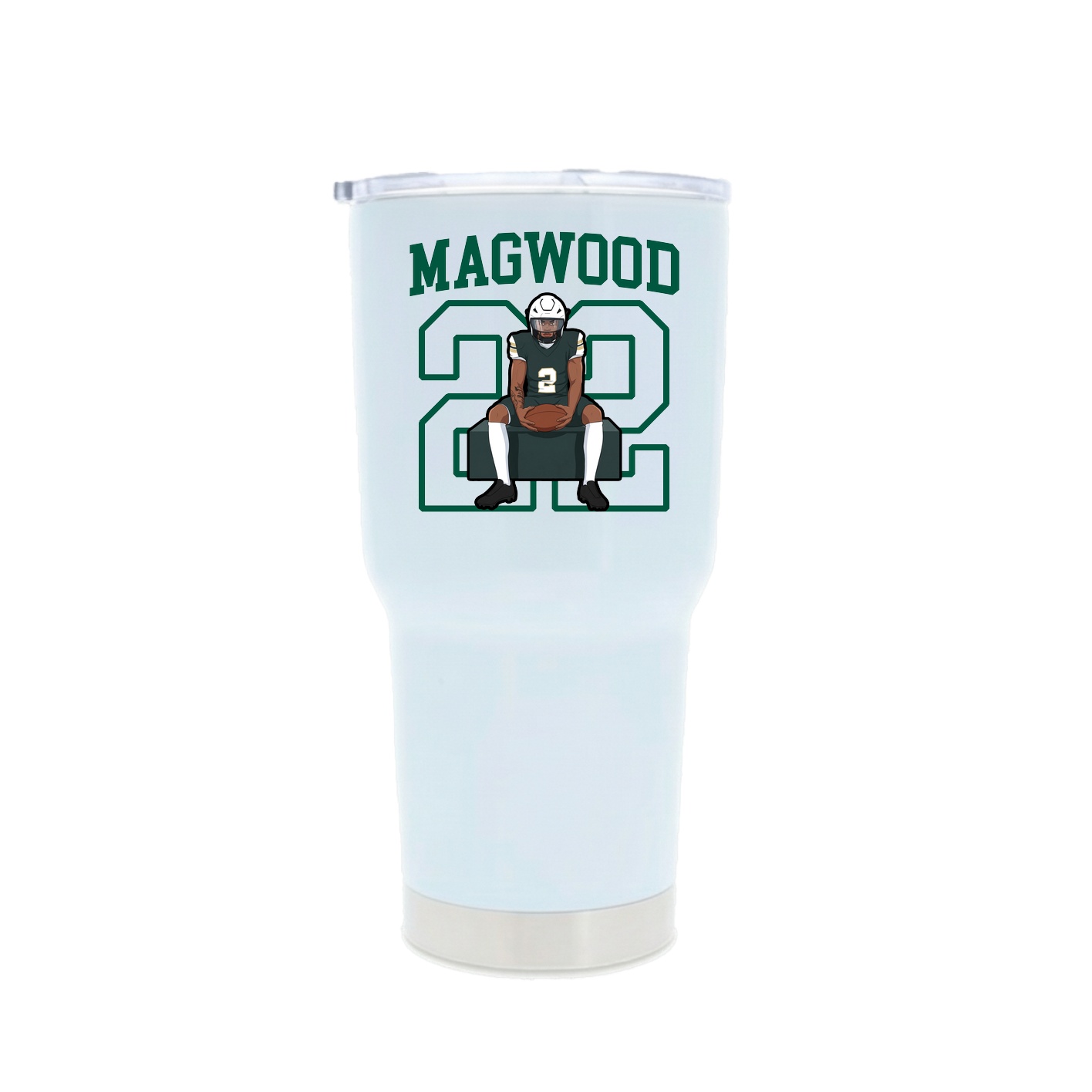 30oz Stainless Steel Tumbler — Shirsey in White