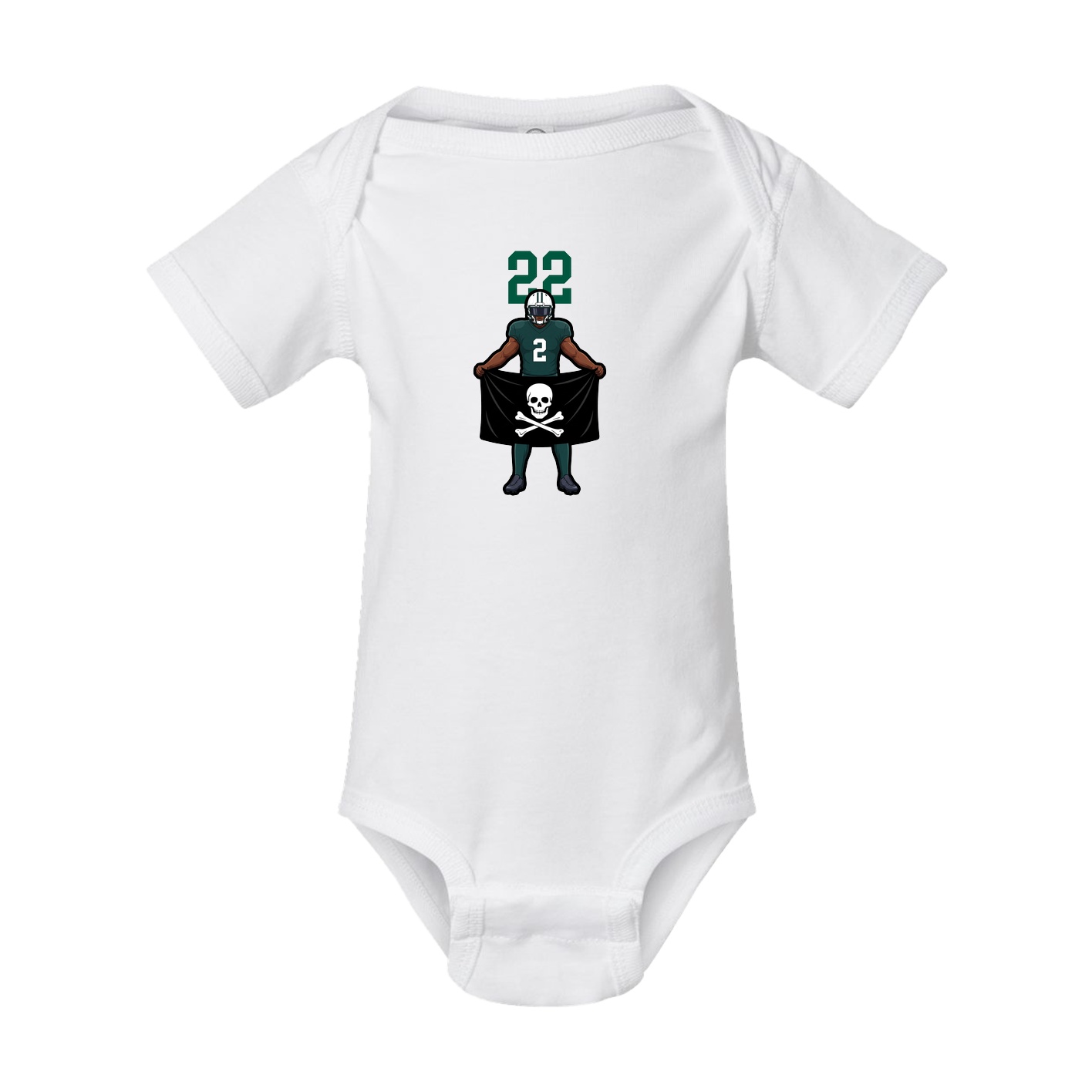 Baby Onesie — Number Top in White