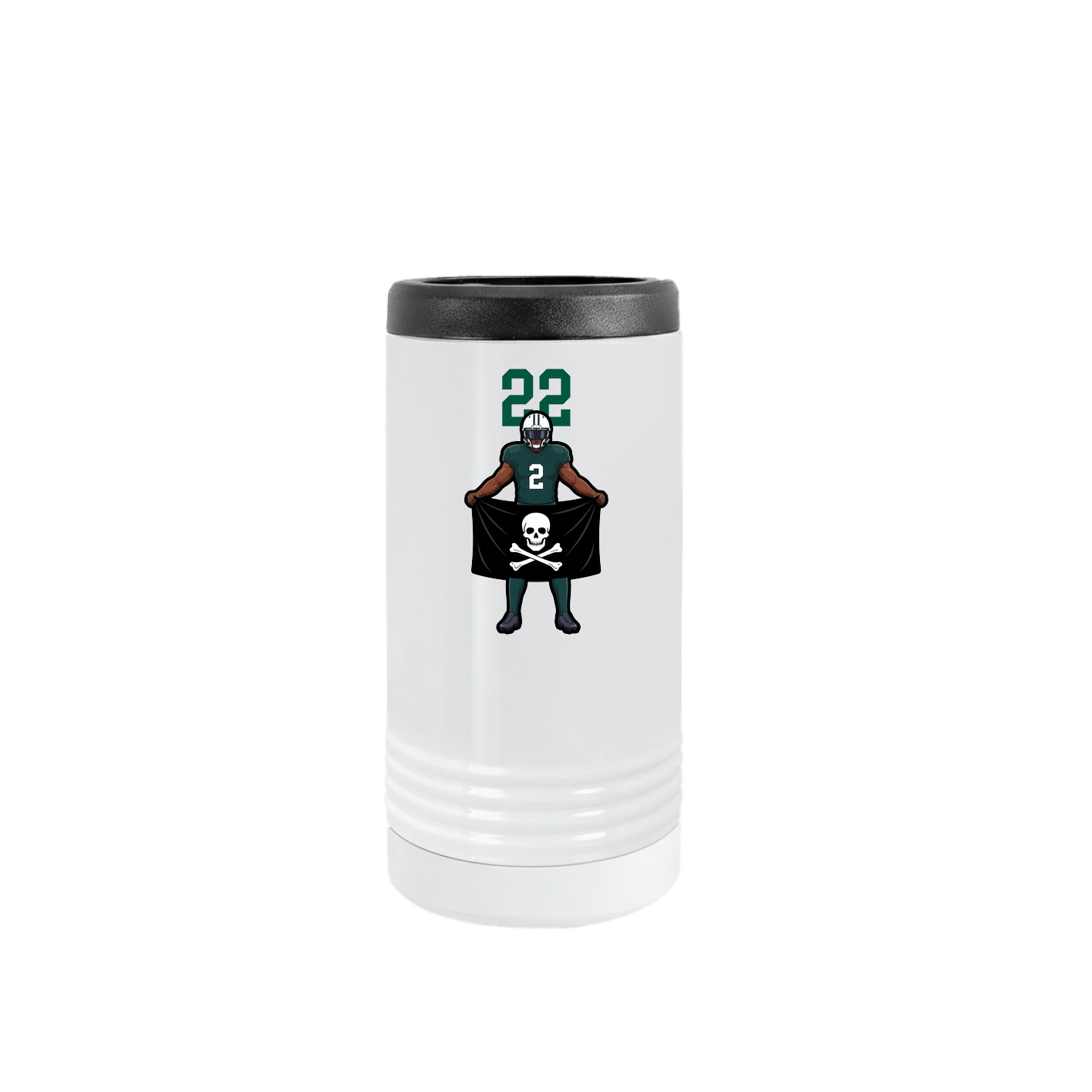Slim Beverage Holder — Number Top in White