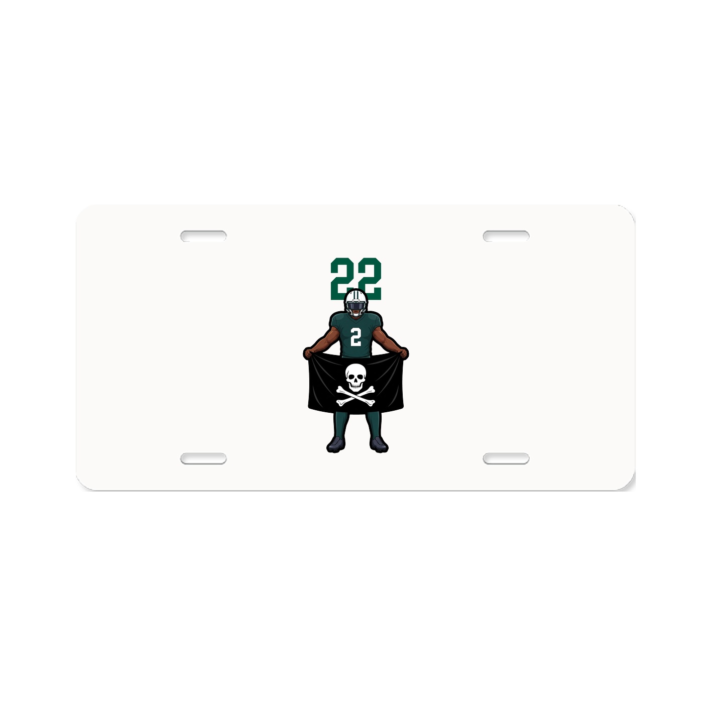 License Plate — Number Top in Classic
