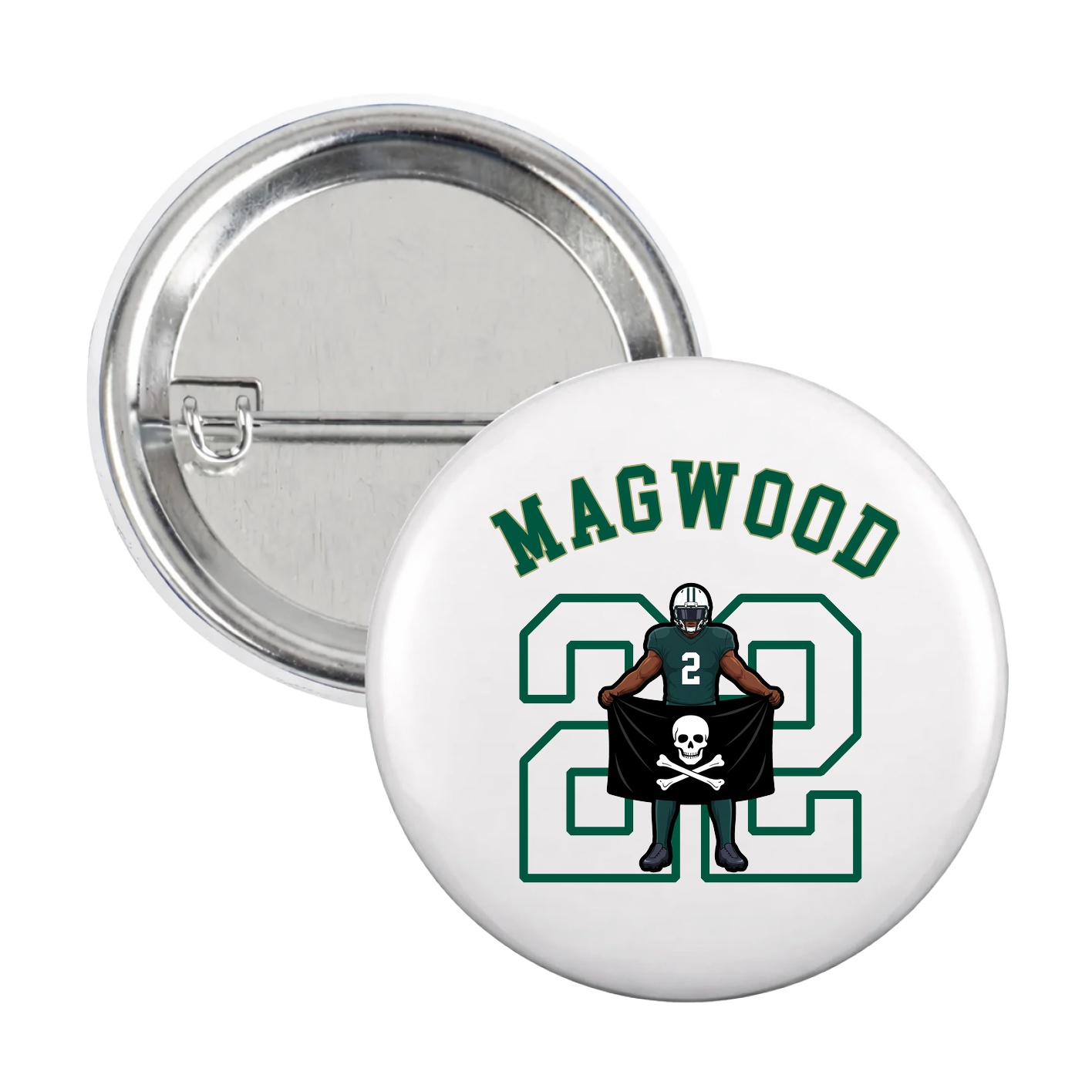 Game Day Button — Shirsey Arch in White