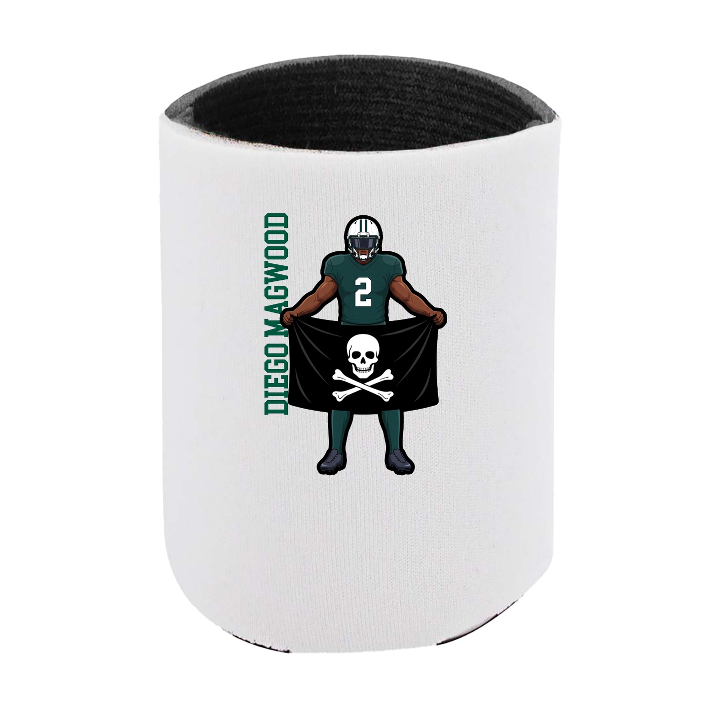 Can Holder — Name Vertical in White