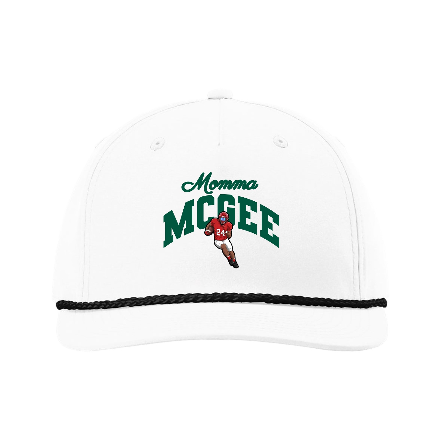 Five-Panel Classic Rope Cap — Mothers Day Arch in White
