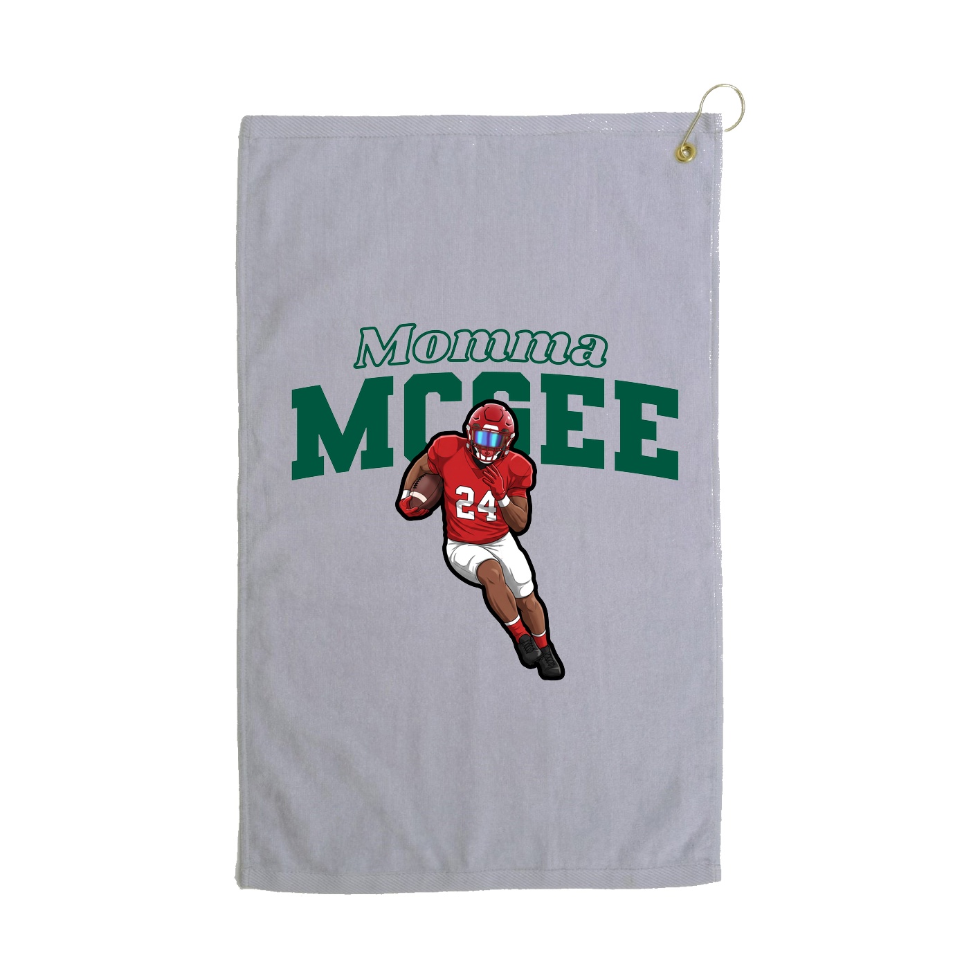Golf Towel — Mothers Day Block in Grey