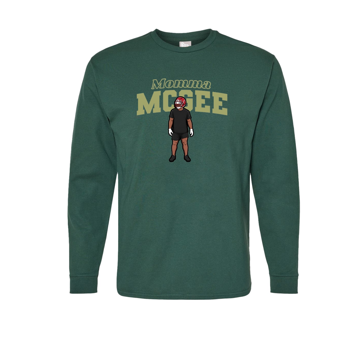 Long Sleeve Tee — Mothers Day Block in Green