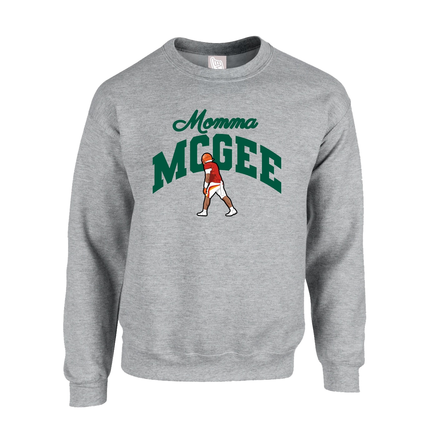 Fleece Crew — Mothers Day Arch in Grey