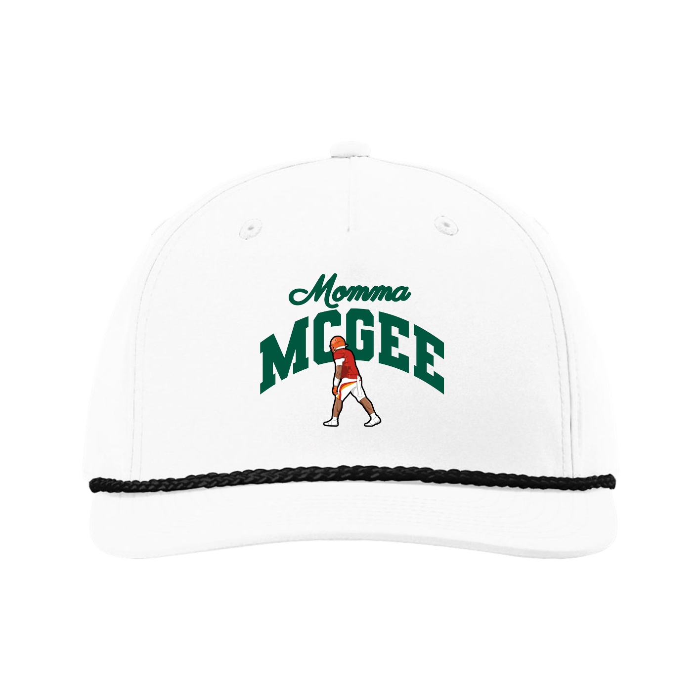 Five-Panel Classic Rope Cap — Mothers Day Arch in White