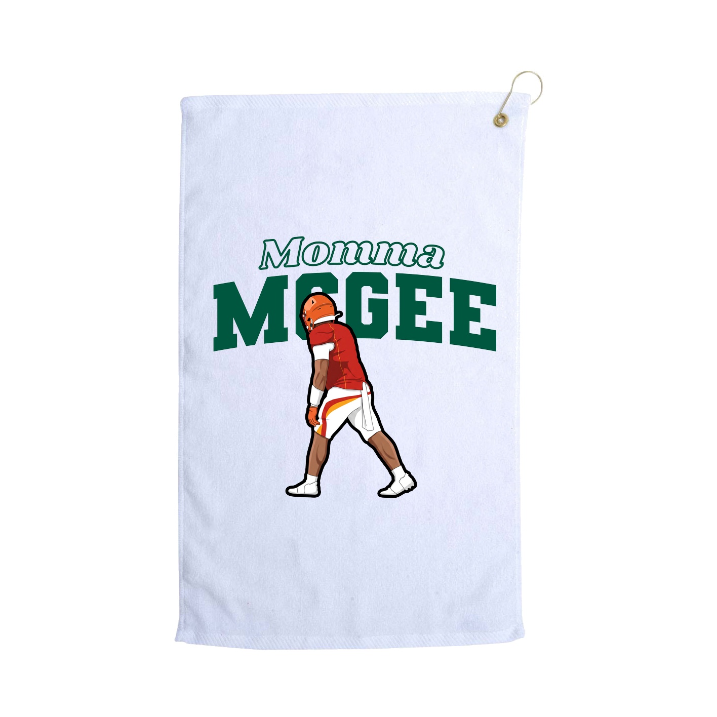 Golf Towel — Mothers Day Block in White