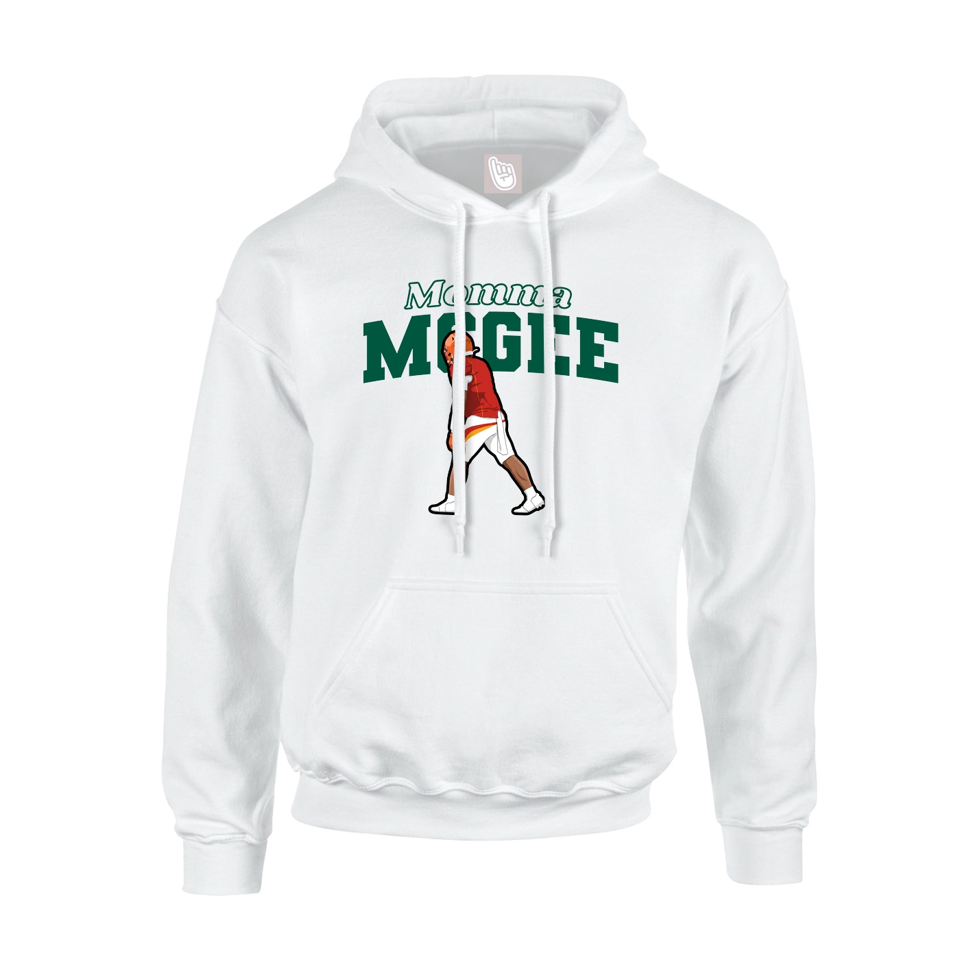 Hoodie — Mothers Day Block in White